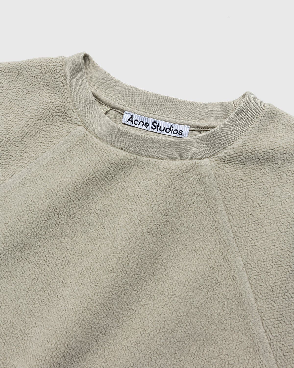 Acne Studios – Organic Cotton Crewneck Sweatshirt Dusty Green - Image 4