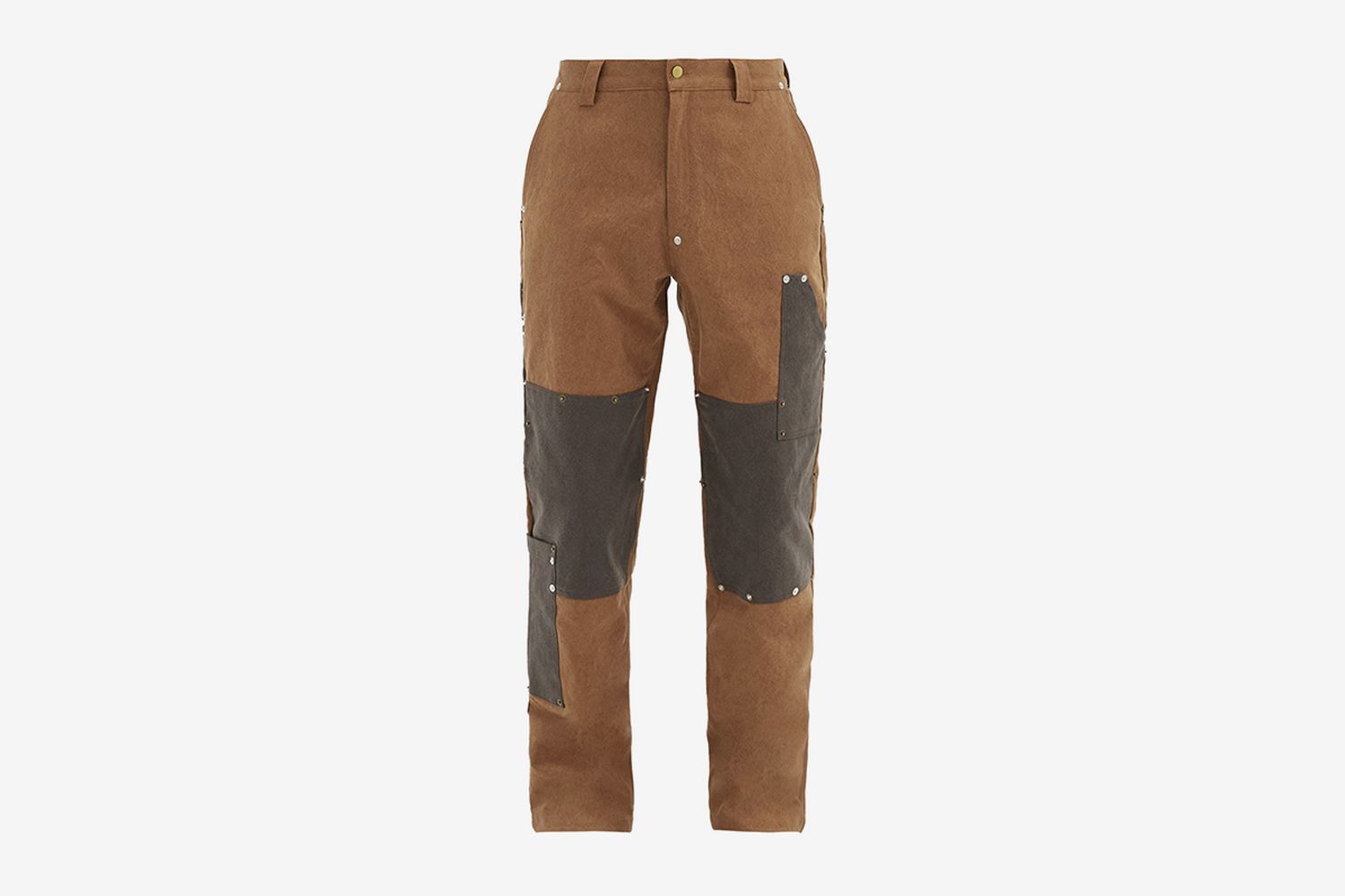 Panelled Organic-Cotton Trousers