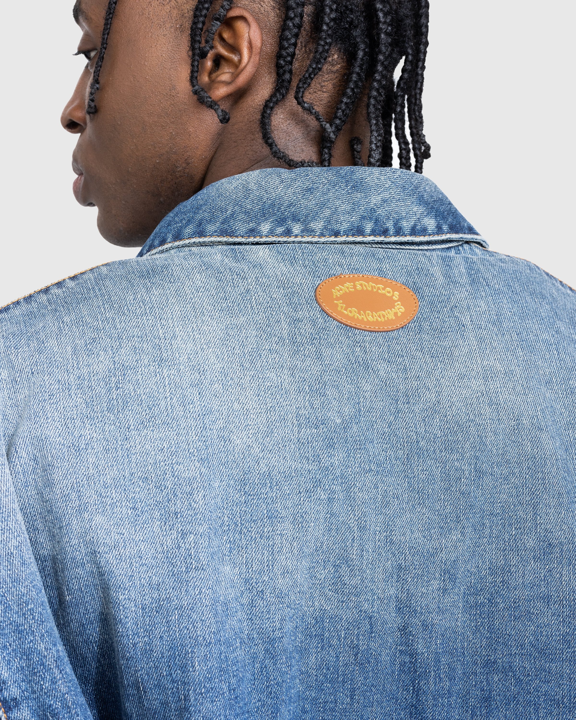 Kataya Padded Denim Jacket in Blue - Acne Studios