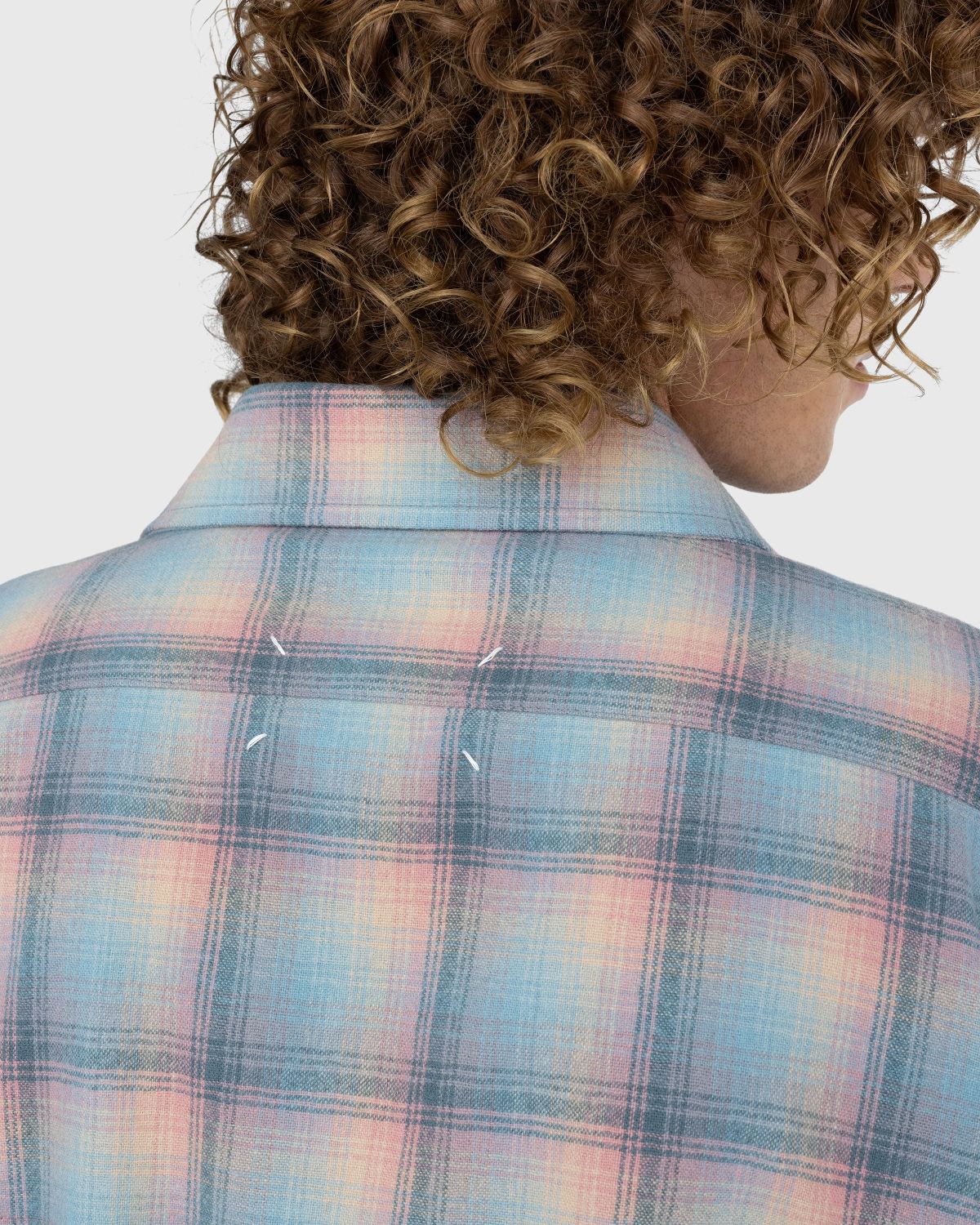 Maison Margiela – Long-Sleeve Button-Down Shirt Pink - Longsleeves - Pink - Image 4