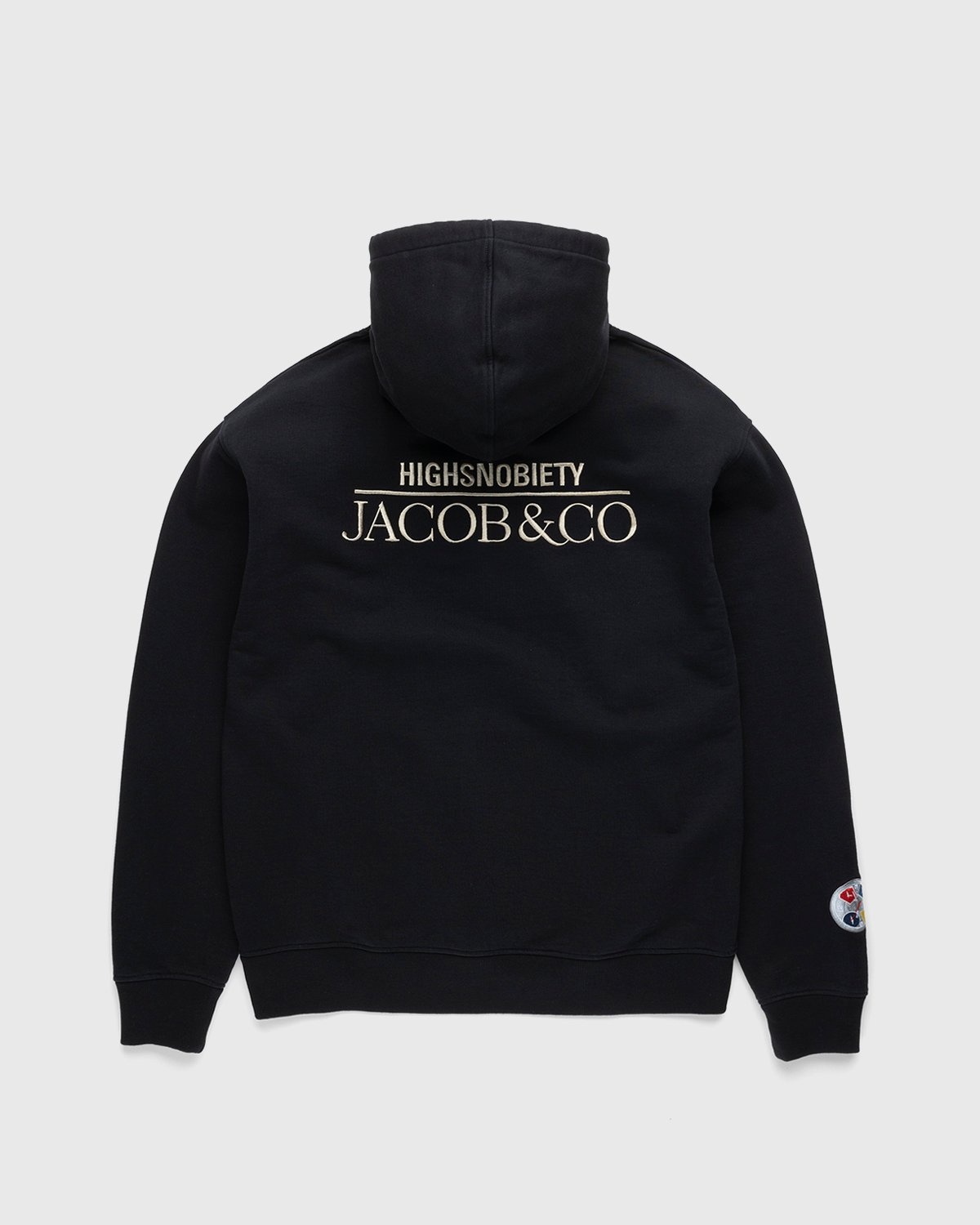 Jacob & Co. x Highsnobiety – Logo Fleece Hoodie Black - Sweats - Black - Image 1