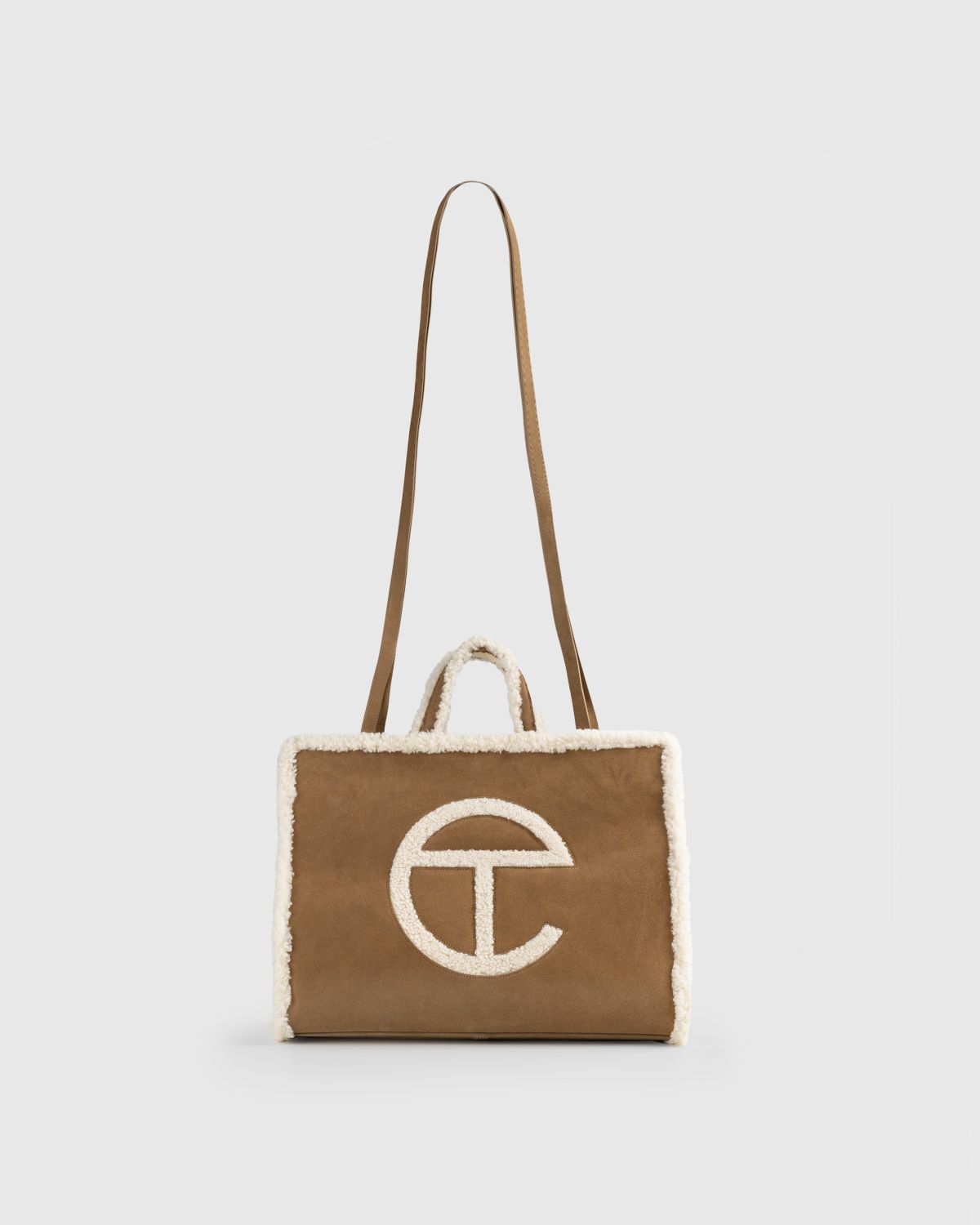 Ugg x Telfar – Suede Medium Shopper Chestnut  - Bags - Brown - Image 1