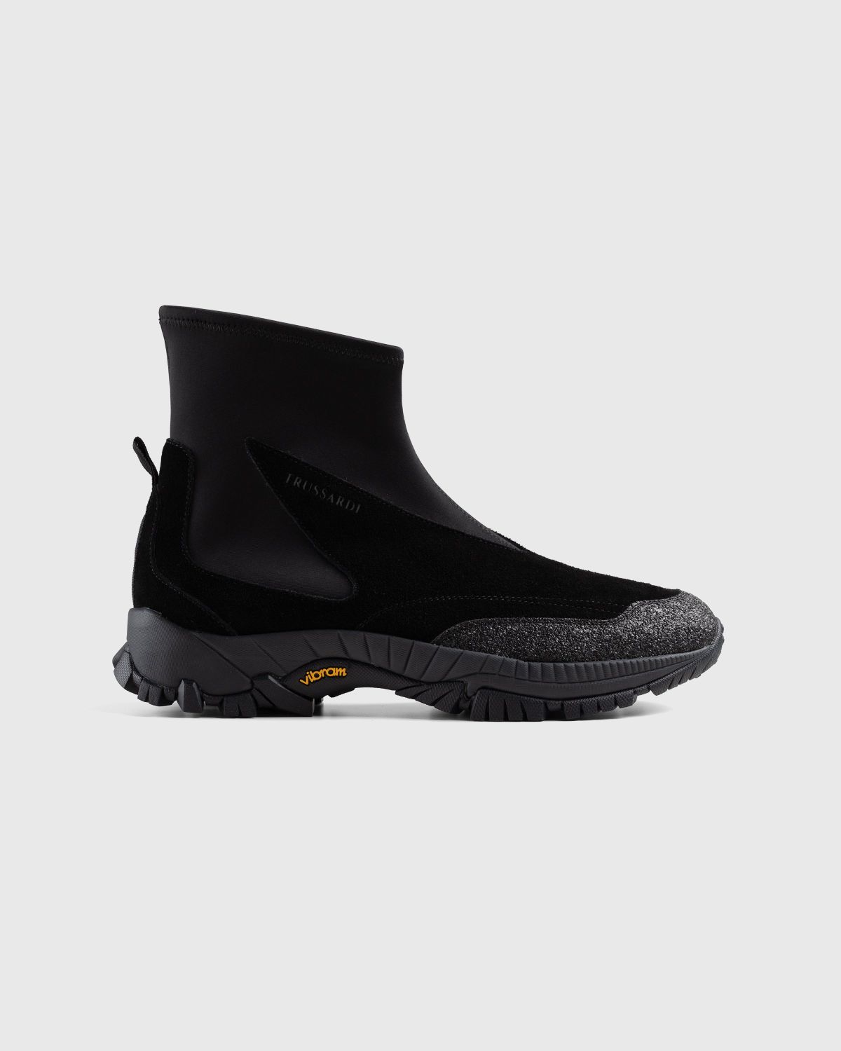 Trussardi – Neo Sock Sneaker Black - Low Top Sneakers - Black - Image 1