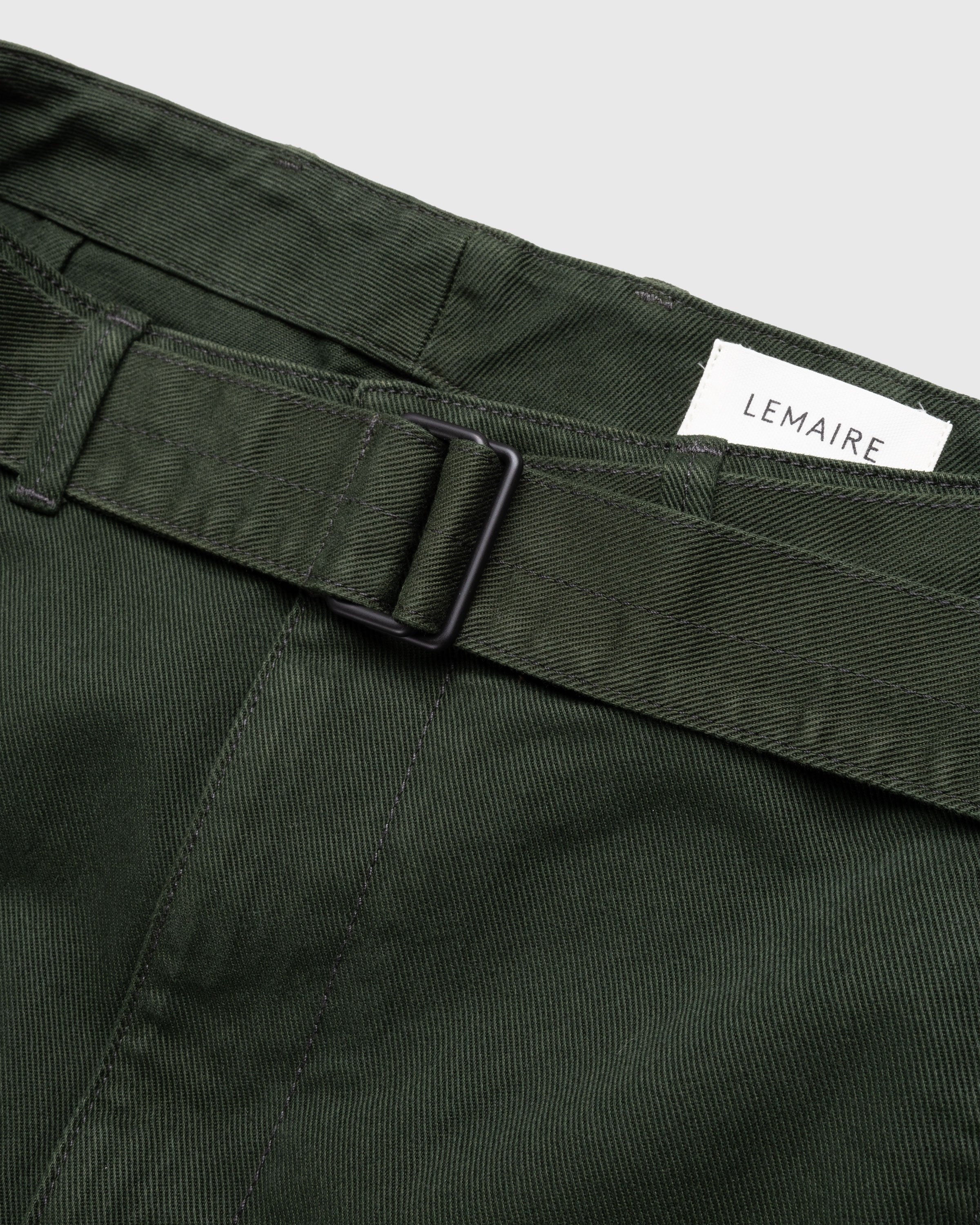 Lemaire – Twisted Belted Pants Green - Pants - Green - Image 5