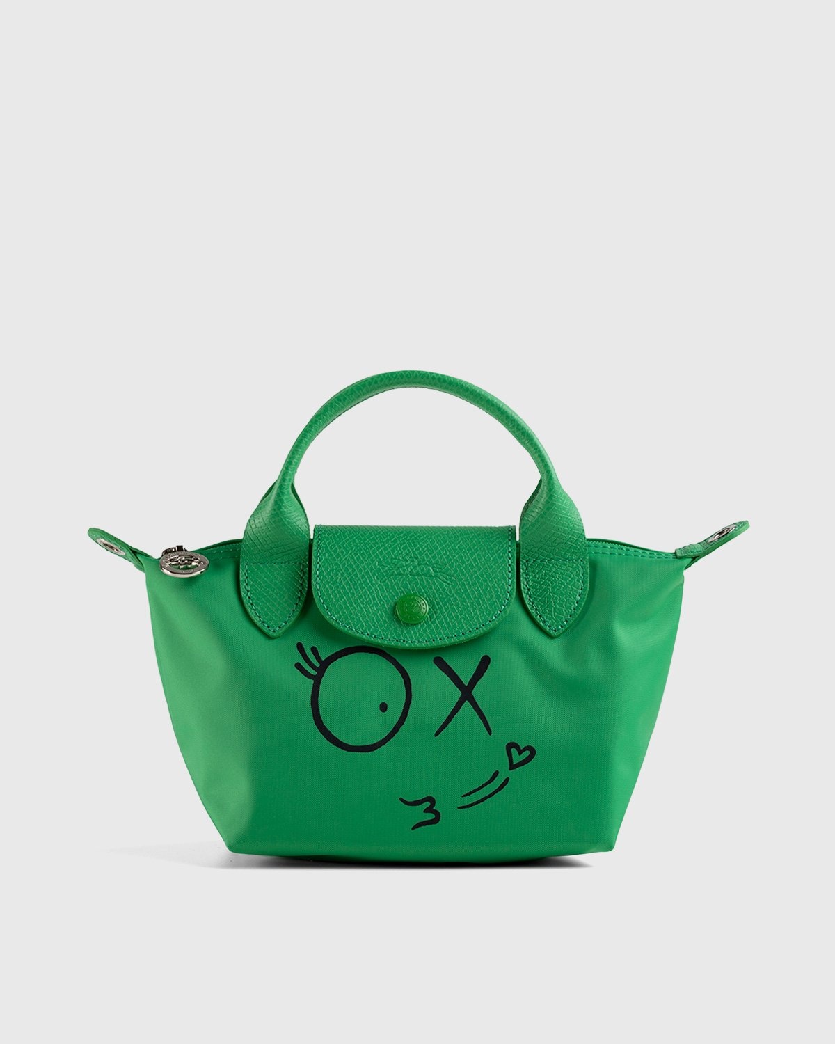 Longchamp x André Saraiva – Le Pliage André Top Handle Bag Green - Bags - Green - Image 1