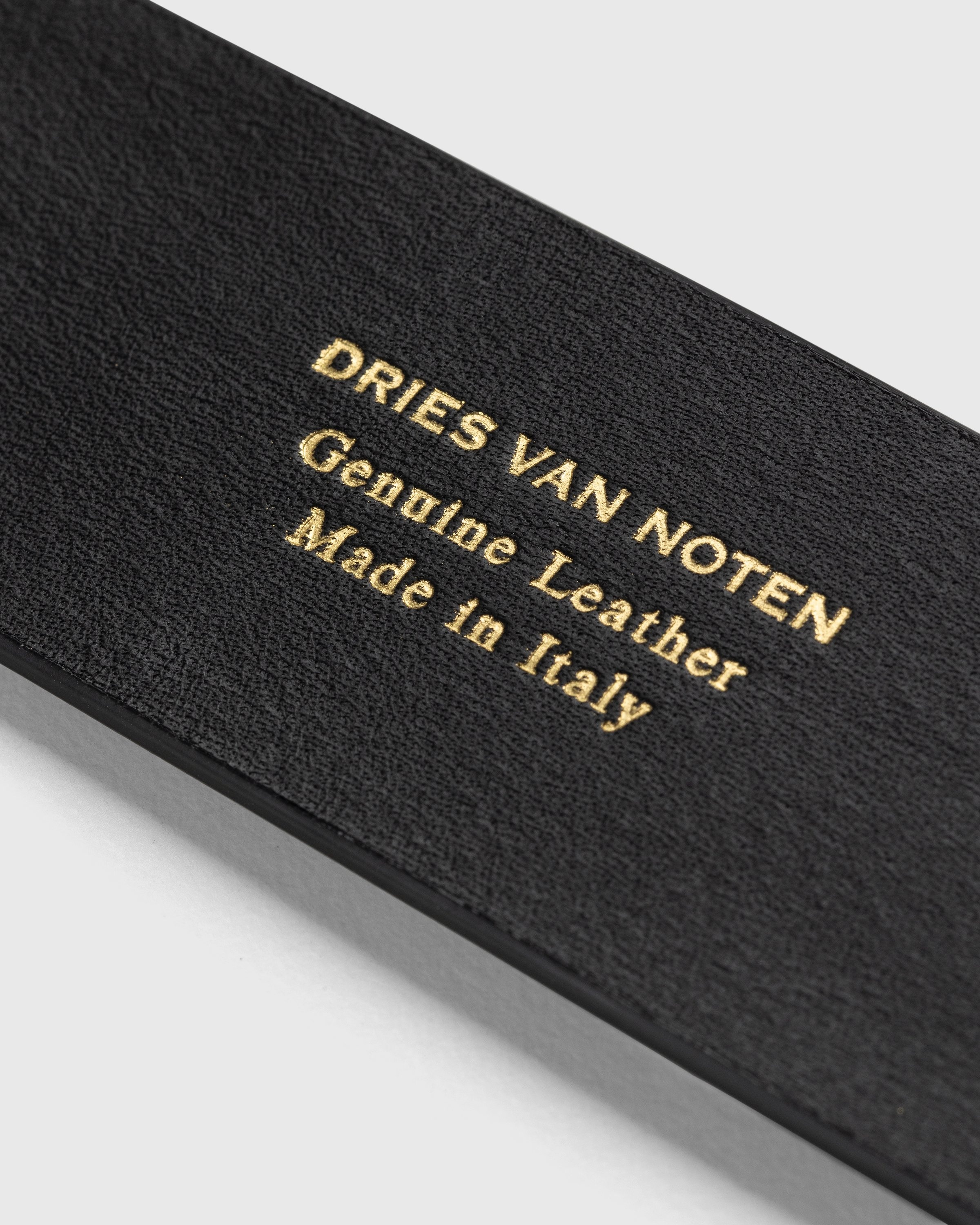 Dries van Noten – Leather Belt With Pouch Black - Belts - Black - Image 4