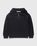 Michel Exaggerated Rib Cashmere Half Zip Weimaraner Grey