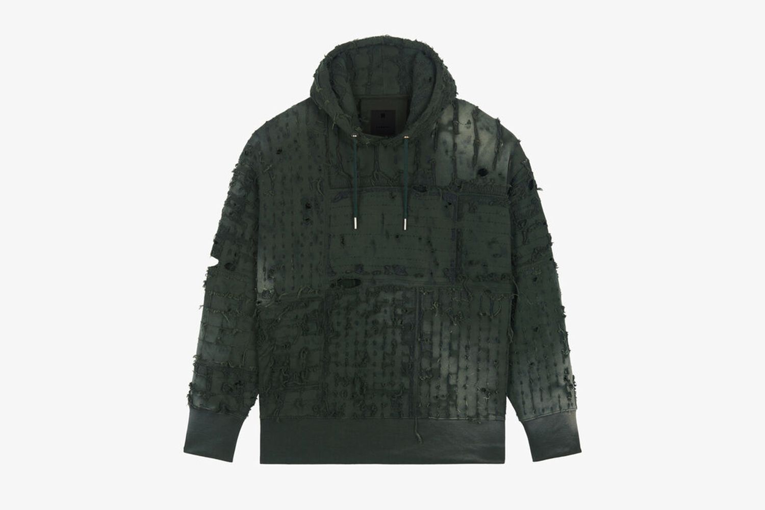 Boro Effect Oversized Hoodie