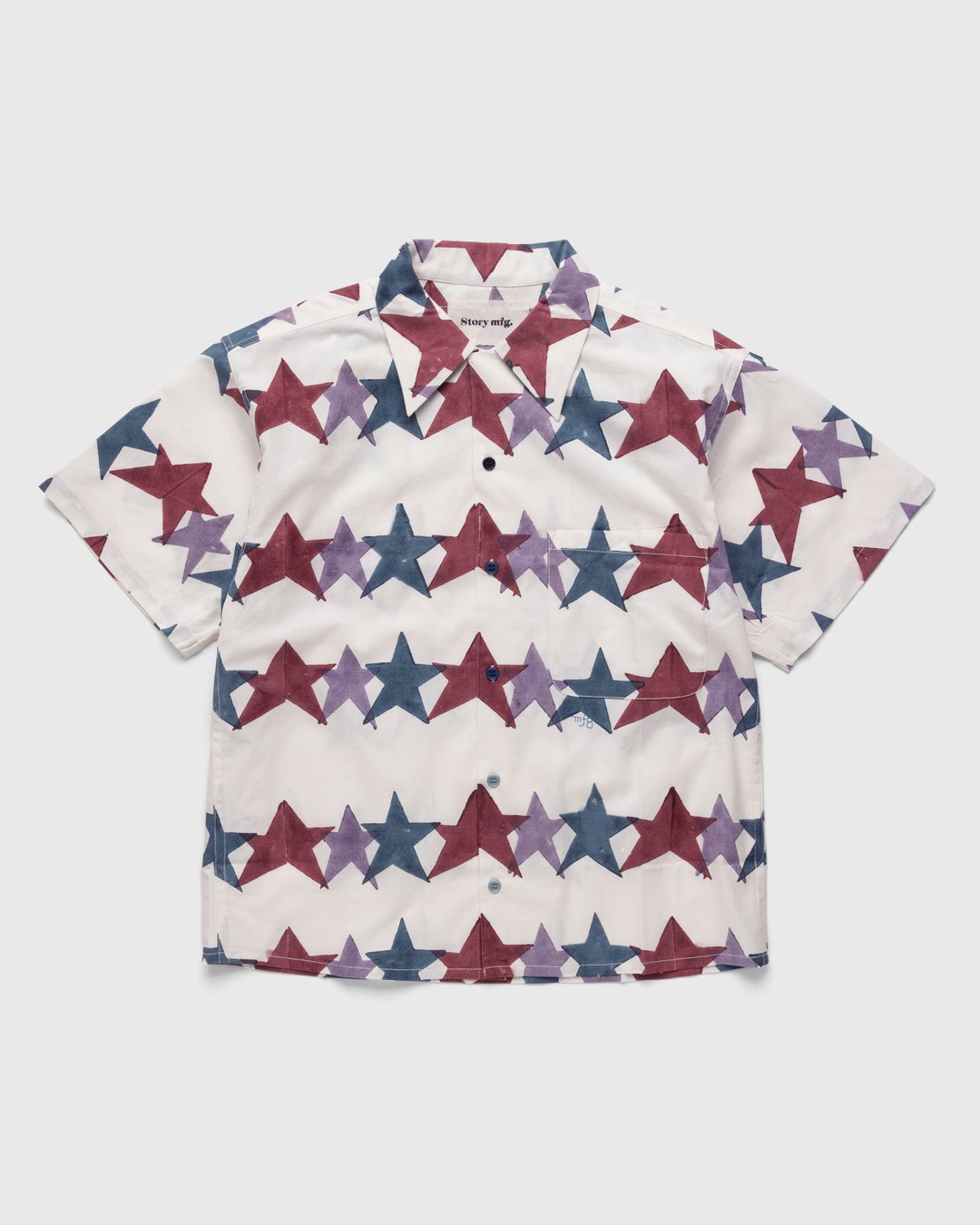 Story mfg. – Shore Shirt Star Block Print Multi - Shirts - Multi - Image 1