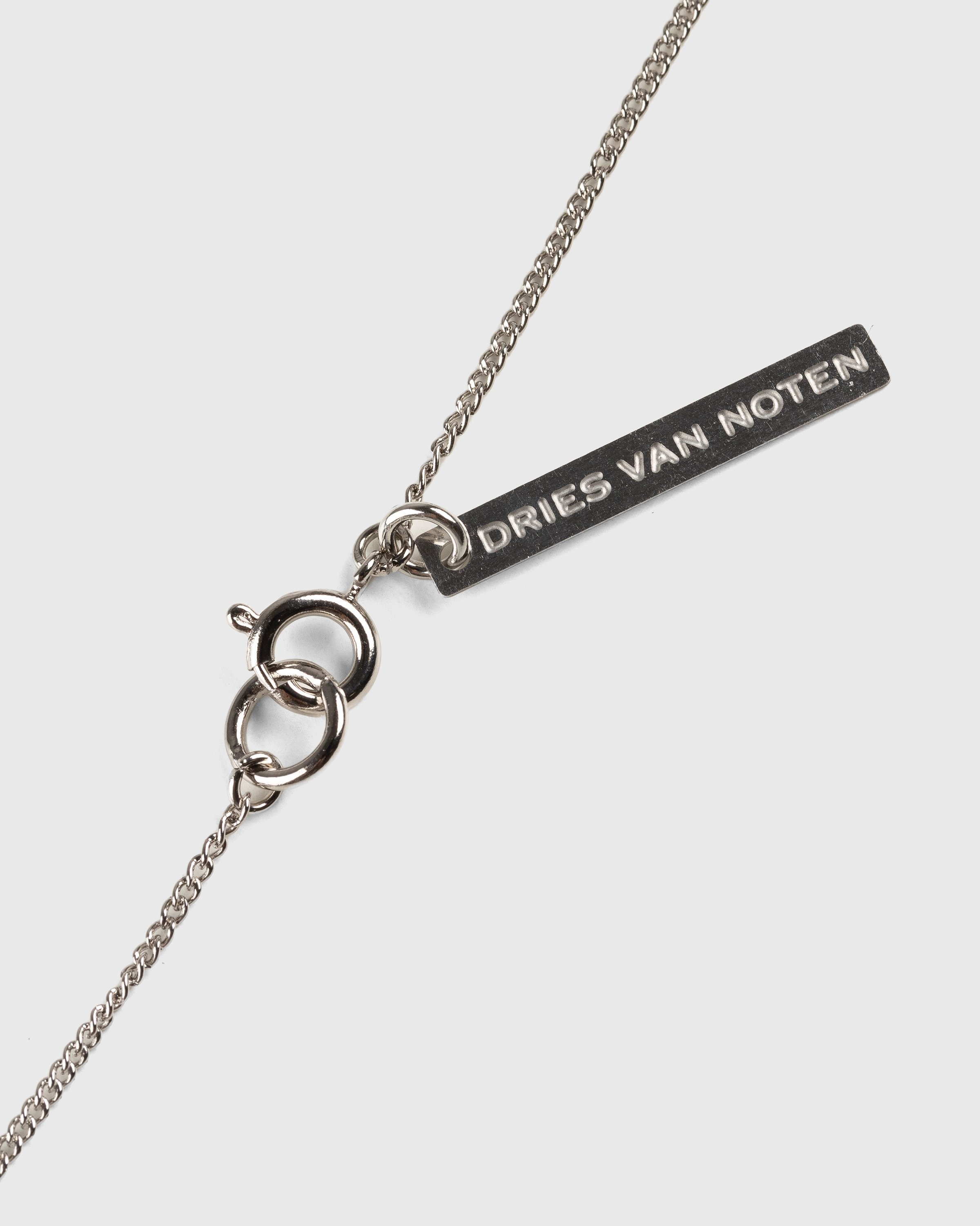 Dries van Noten – Logo Tag Necklace Silver - Jewelry - Silver - Image 2