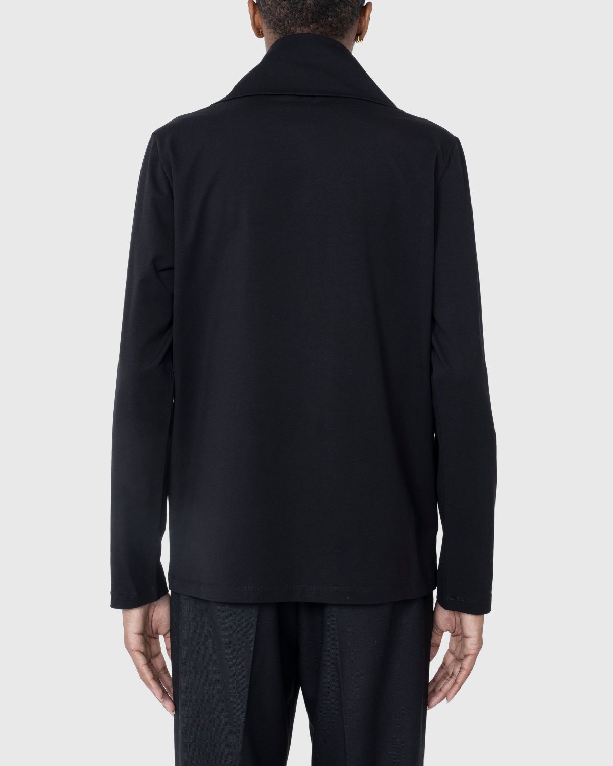 Jil Sander – Zip-Up Longsleeve Black - Longsleeves - Black - Image 4