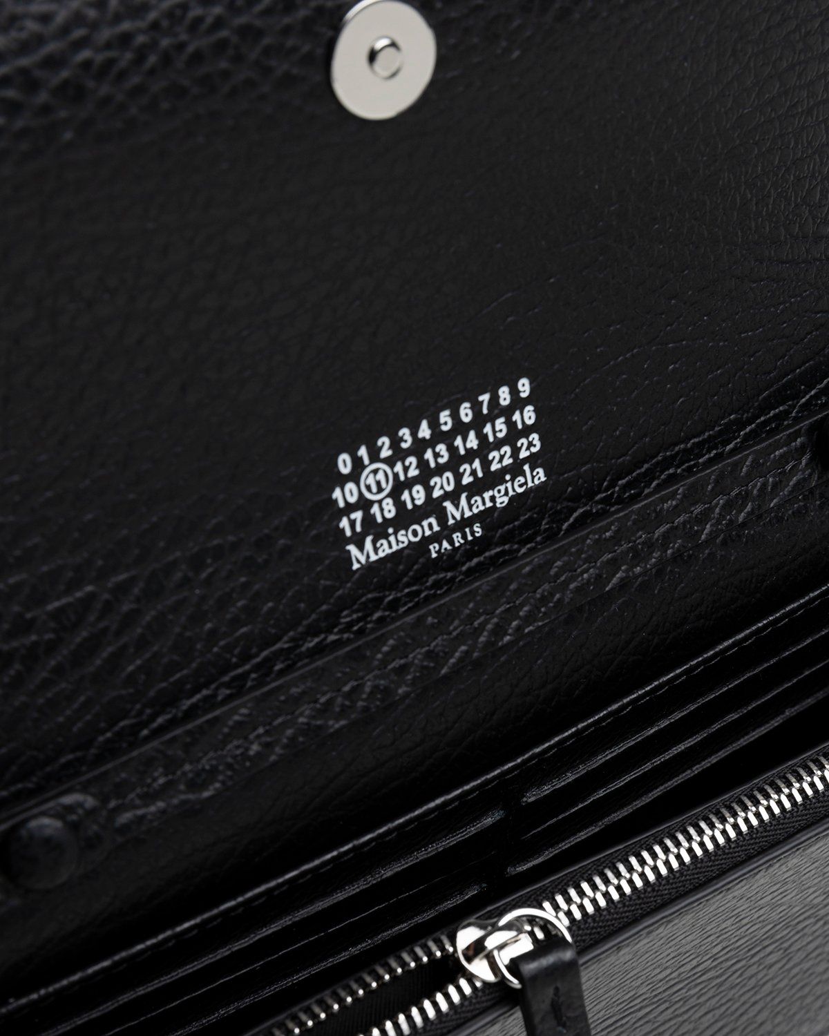 Maison Margiela – Leather Wallet With Chain Black - Wallets - Black - Image 7