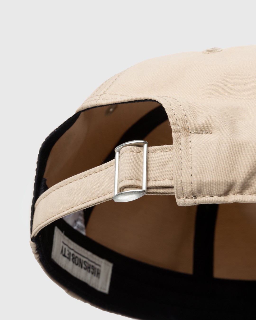 Highsnobiety – Brushed Nylon Logo Cap Natural - Hats - Beige - Image 4