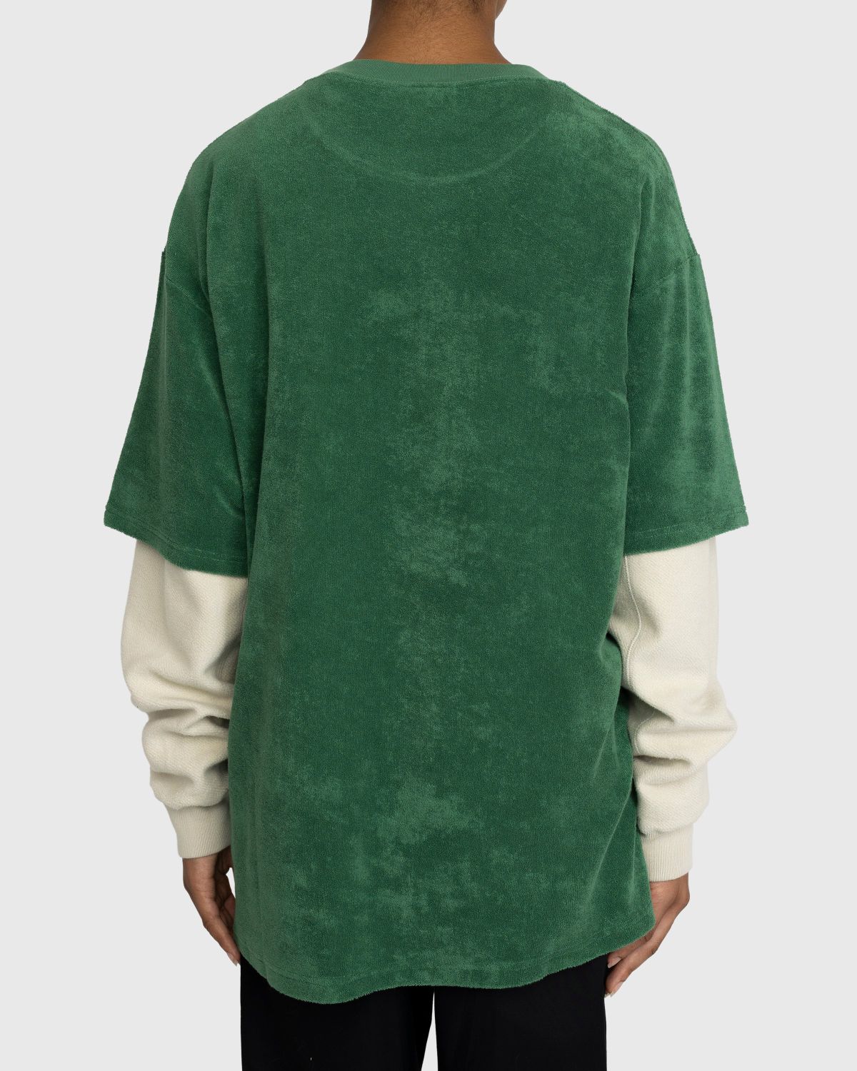 Highsnobiety – HS Logo Reverse Terry T-Shirt Green - T-shirts - Green - Image 4