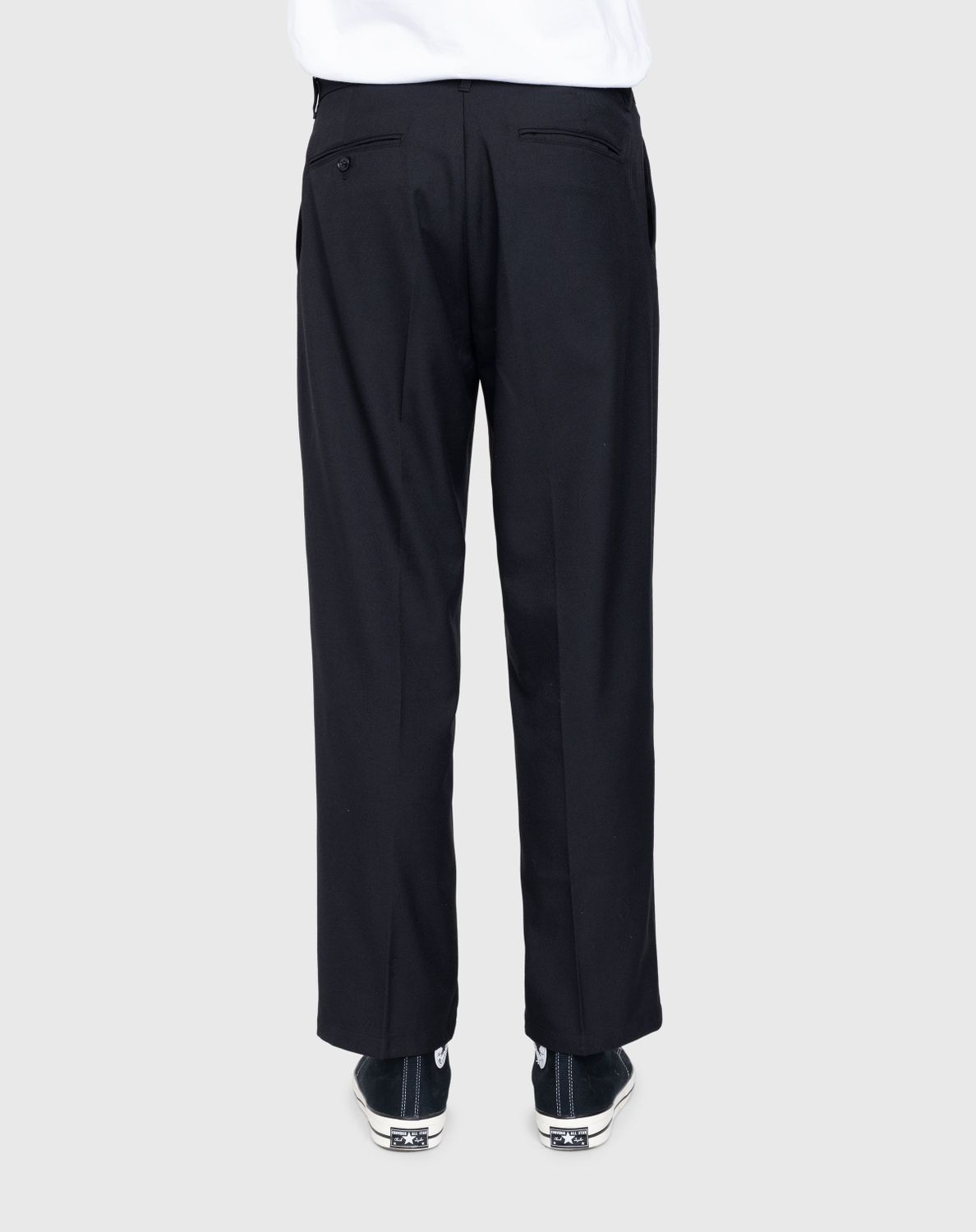 Highsnobiety – Heavy Wool Dress Pants Black - Pants - Black - Image 6