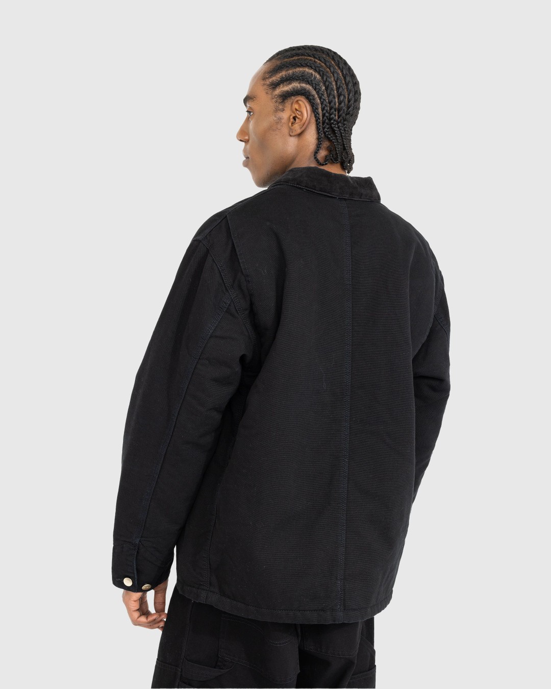 Carhartt WIP – OG Chore Coat Black/Aged Canvas - Outerwear - Black - Image 3