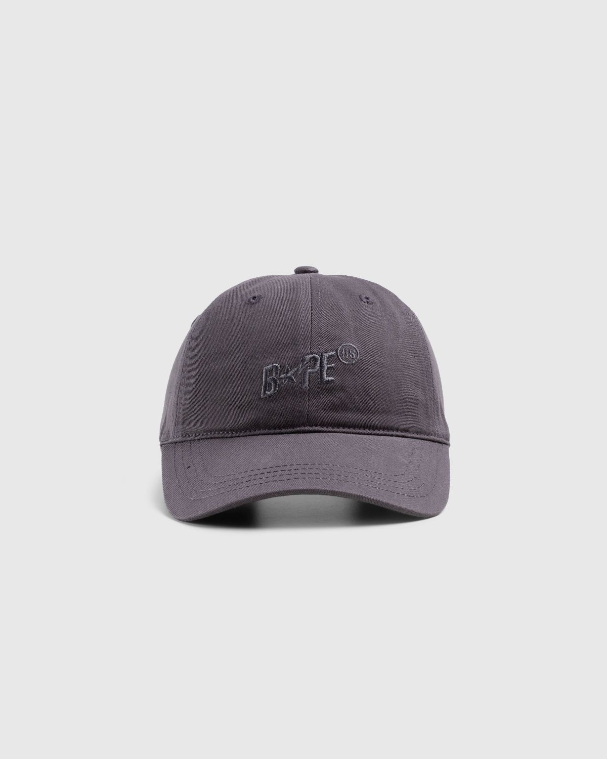 BAPE x Highsnobiety – Logo Cap Charcoal  - Hats - Grey - Image 2