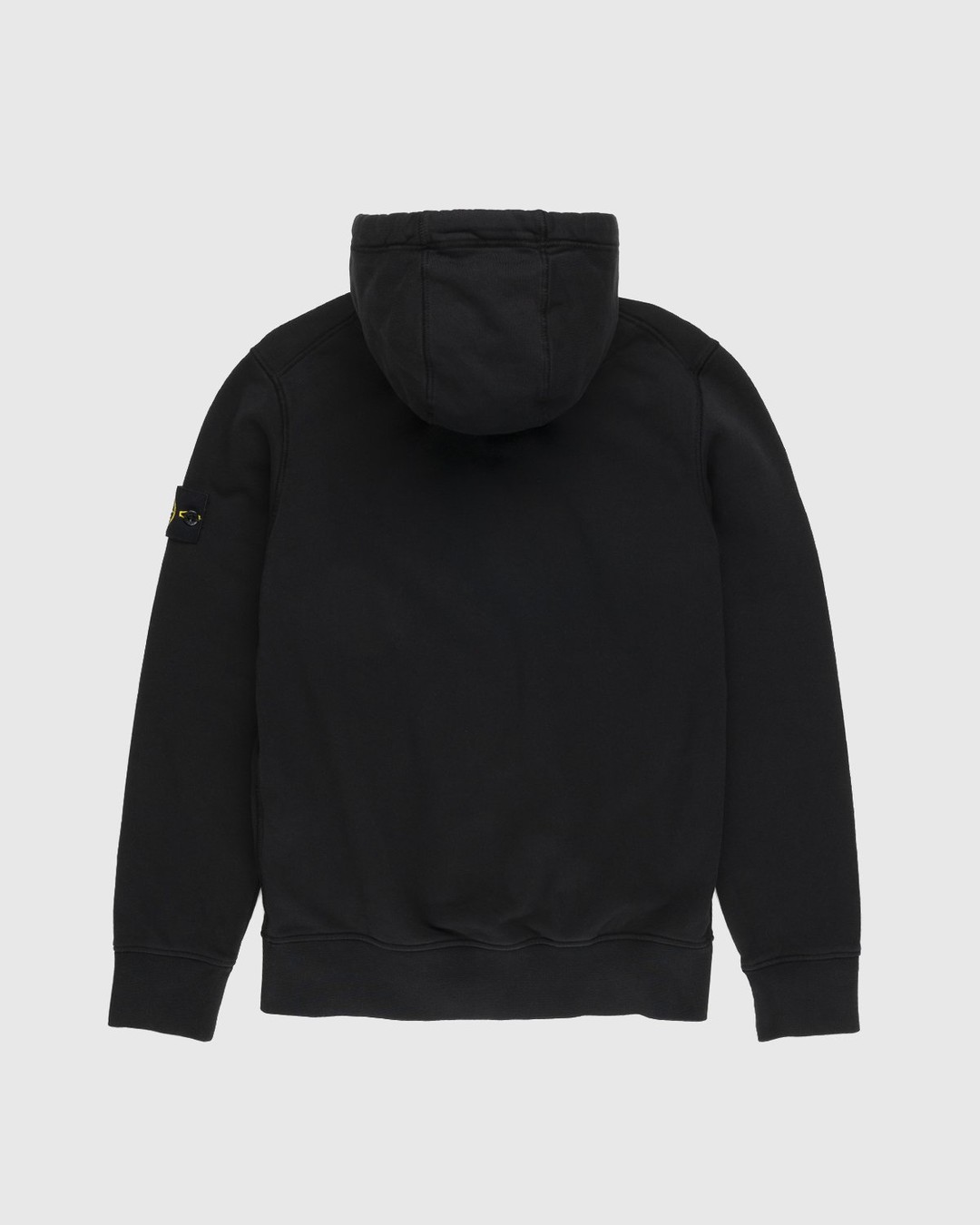 Stone Island 64251 Garment Dyed Full Zip Hoodie Black