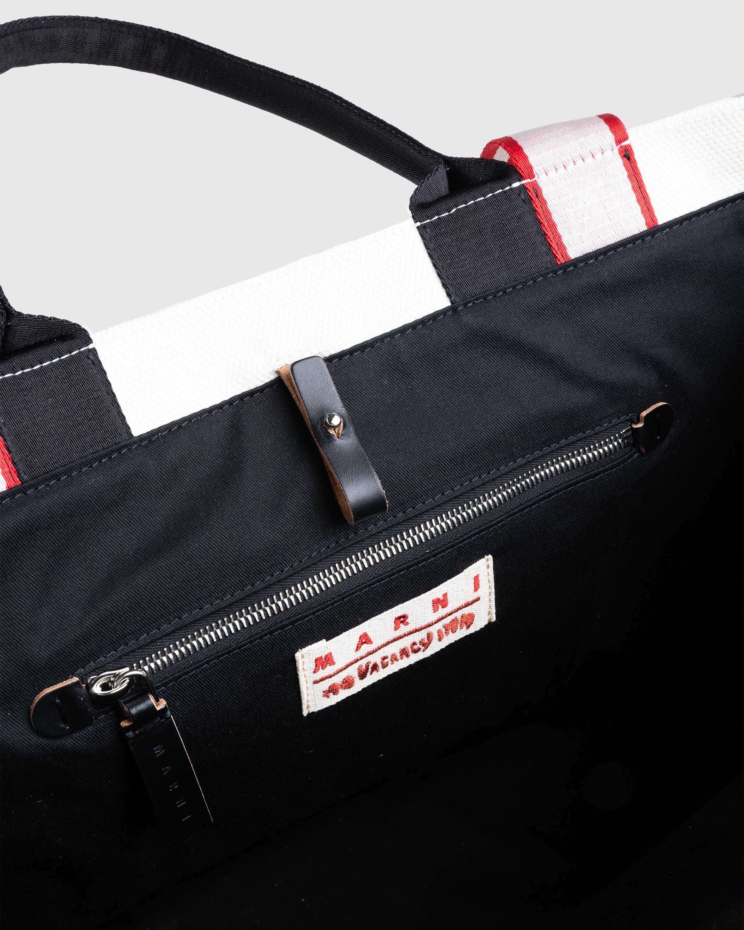 Marni x No Vacancy Inn – Bey Tote Bag Shell/Black - Bags - White - Image 5