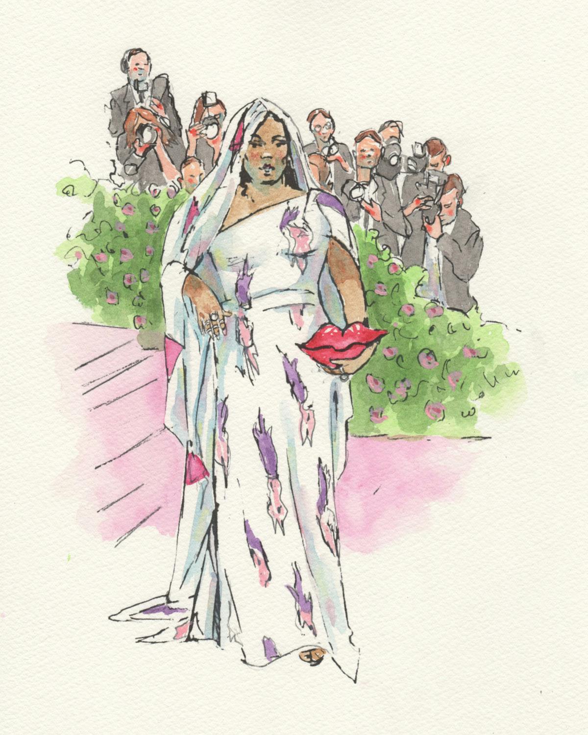 courtroom-sketch-artist-draws-fantasty-met-gala-fits-never-happened-Lizzo