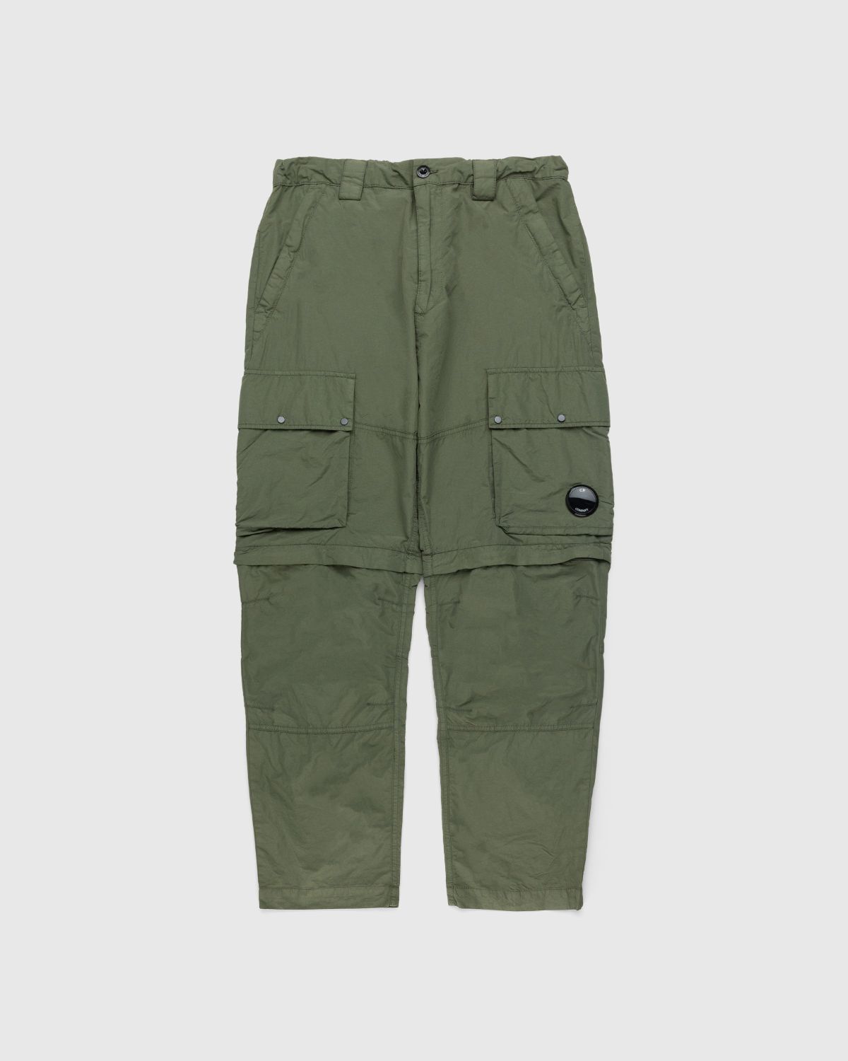 C.P. Company – Flatt Nylon Zipped Cargo Pants Bronze Green ...