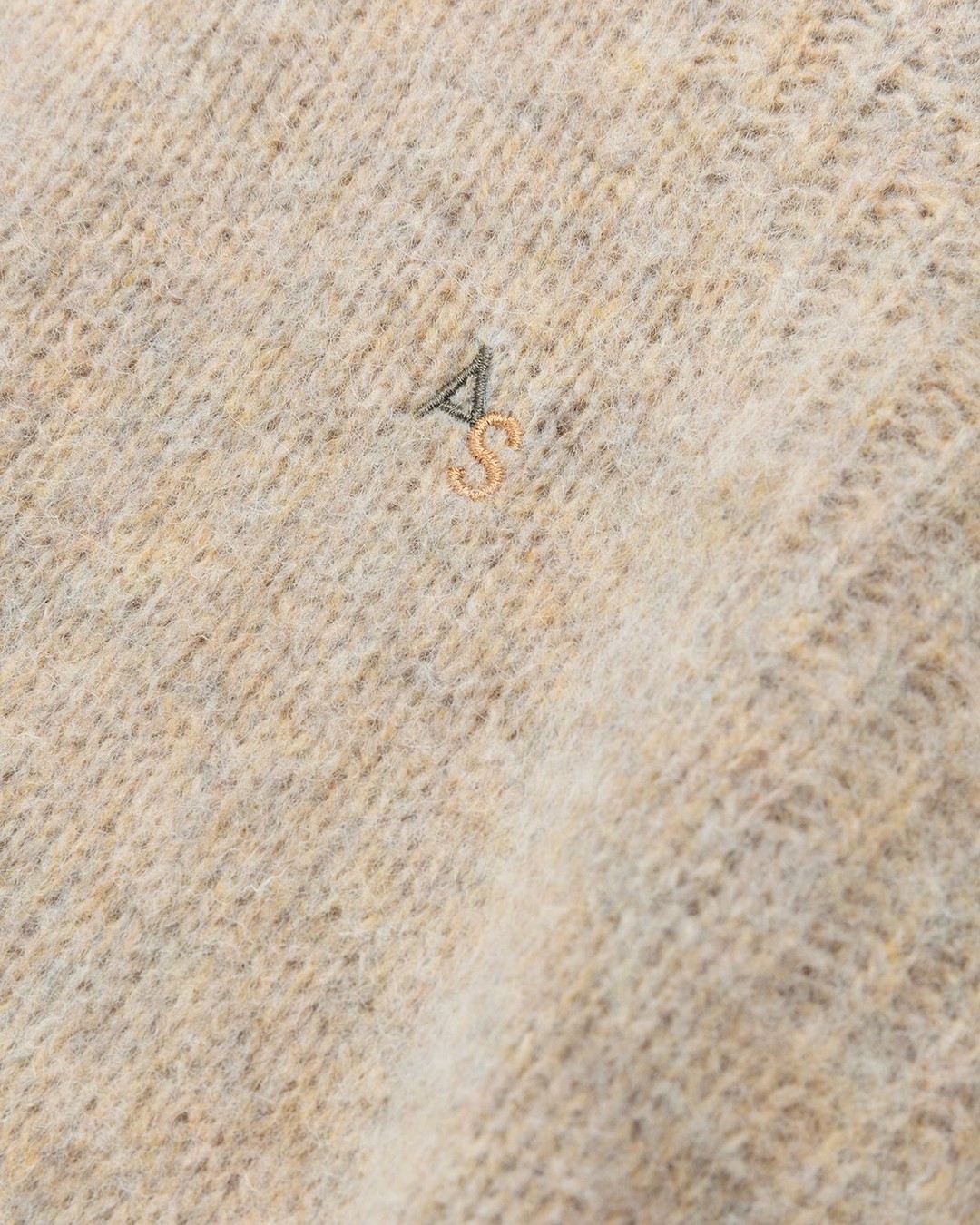 Acne Studios – Brushed Wool Crewneck Sweater Toffee Brown - Knitwear - Brown - Image 3
