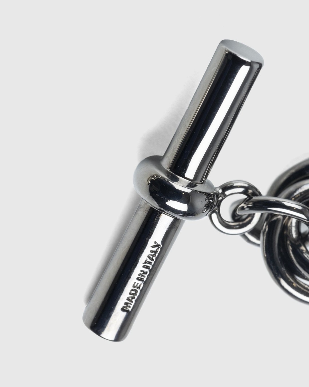 J.W. Anderson – Oversized Chain Necklace Silver Tone/Gunmetal - Jewelry - Silver - Image 4