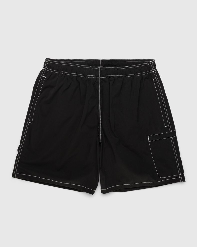 Side Cargo Shorts Charcoal Black