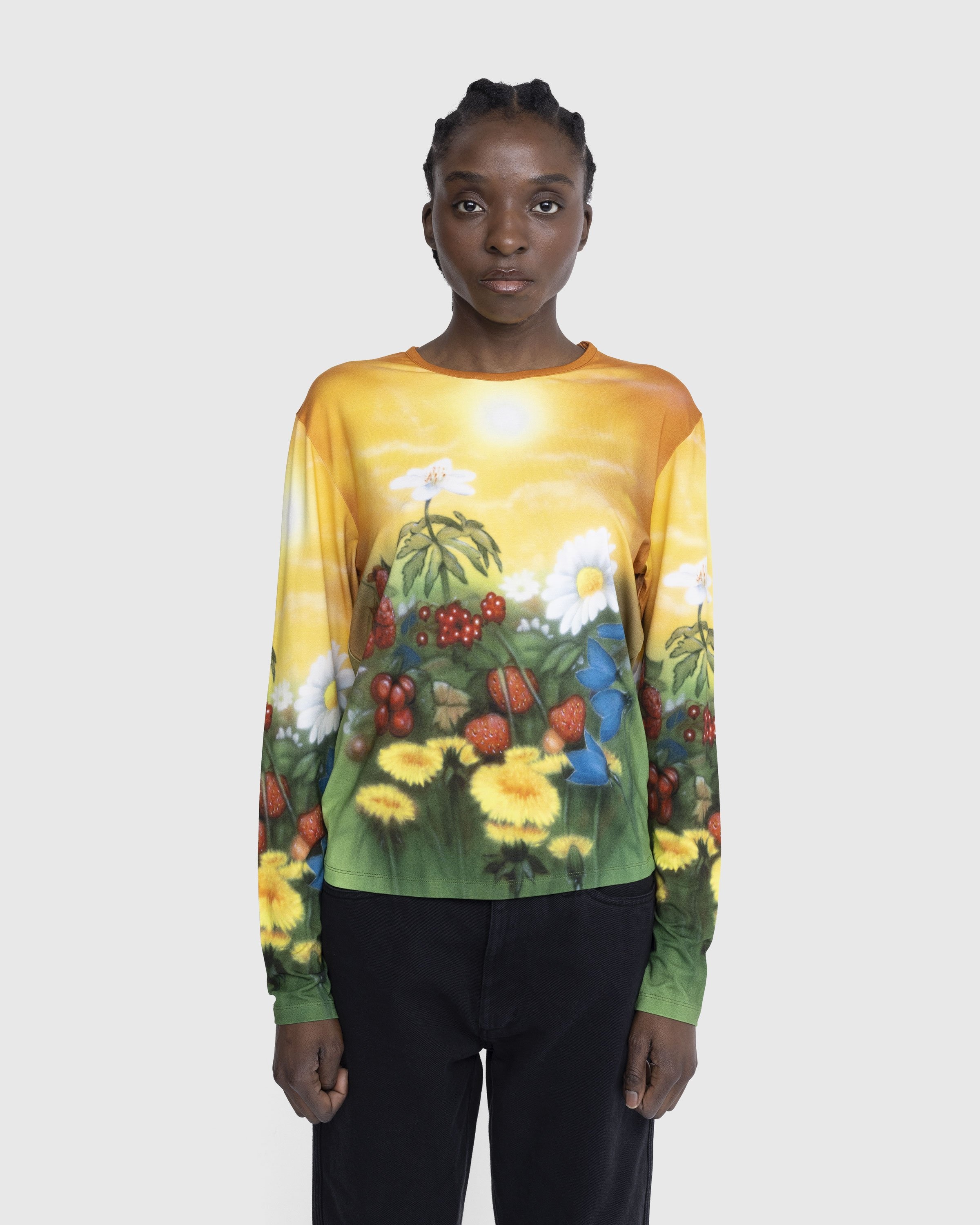 Stockholm Surfboard Club – Floral Airbrush Longsleeve Multi - Longsleeves - Multi - Image 2
