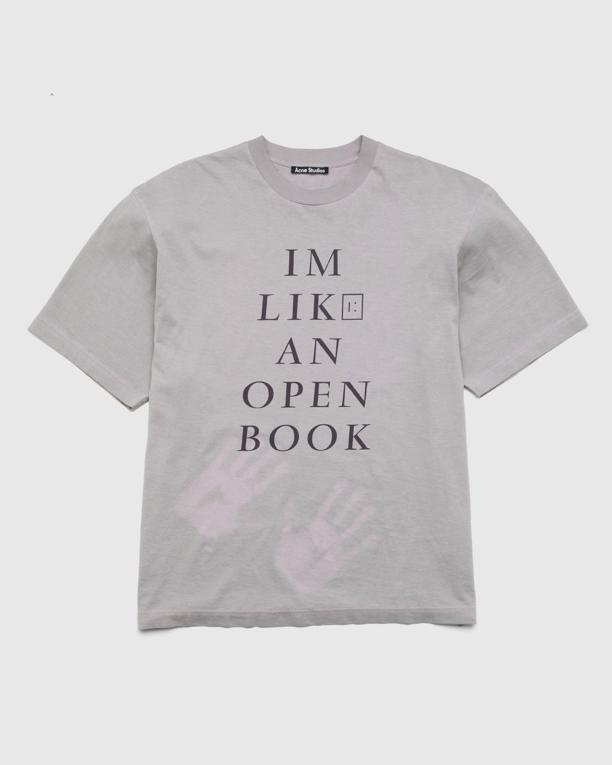 Acne Studios – Heat Reactive Print T-Shirt Grey - T-shirts - Grey - Image 1