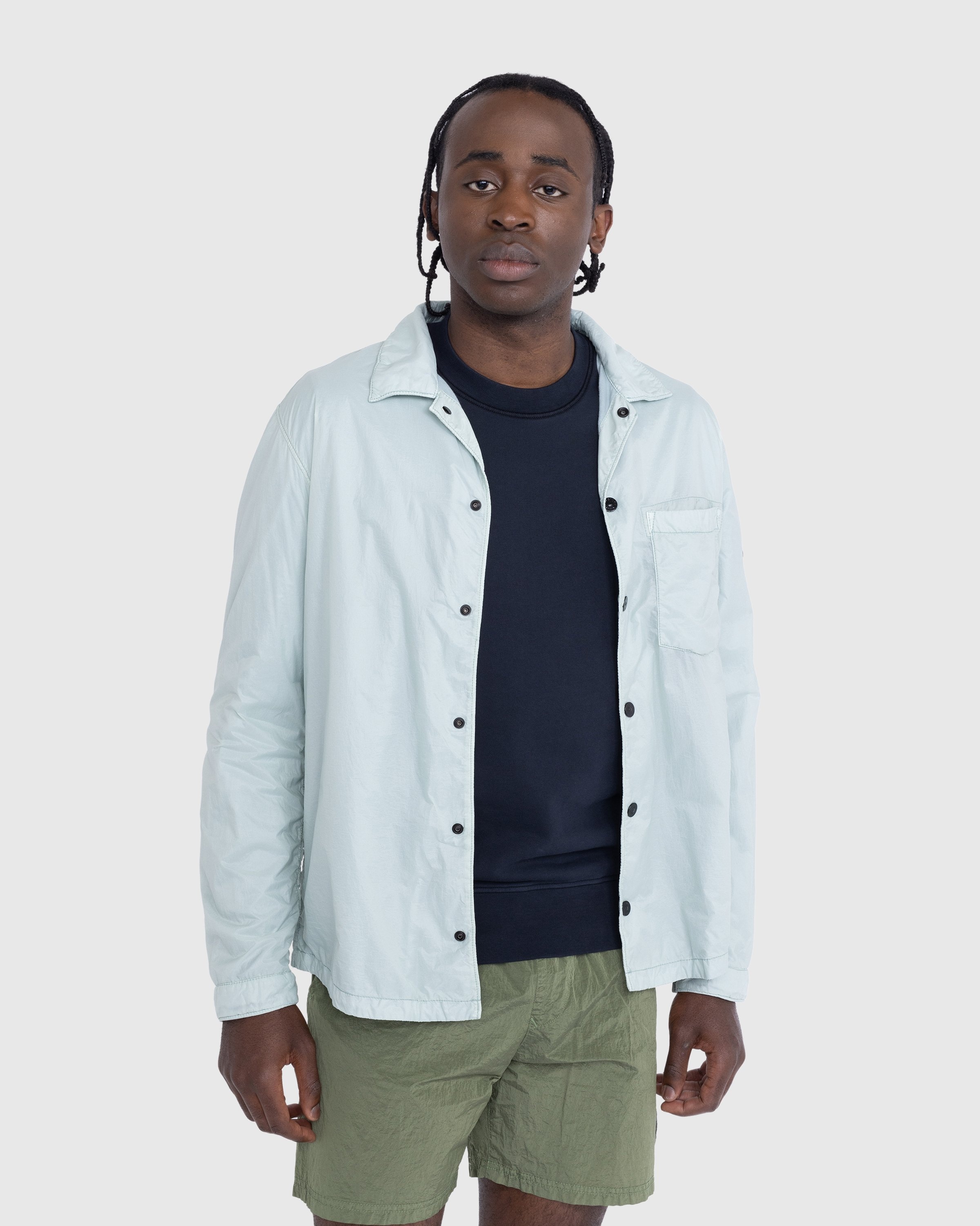 Light blue shop stone island jumper