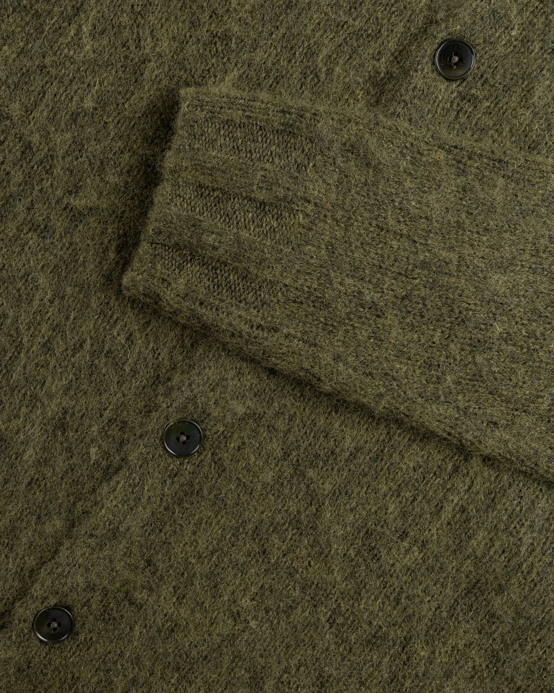 Acne Studios – Polo Wool Cardigan Dark Olive - Knitwear - Green - Image 6