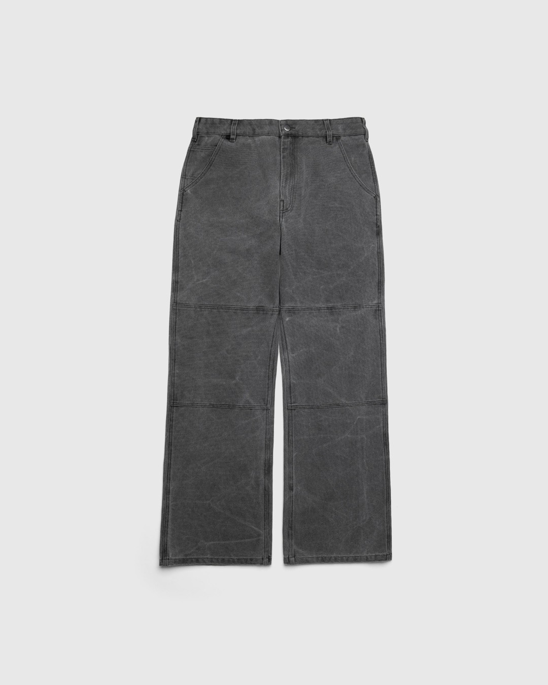 Acne Studios – Cotton Canvas Trousers Grey - Pants - Grey - Image 1