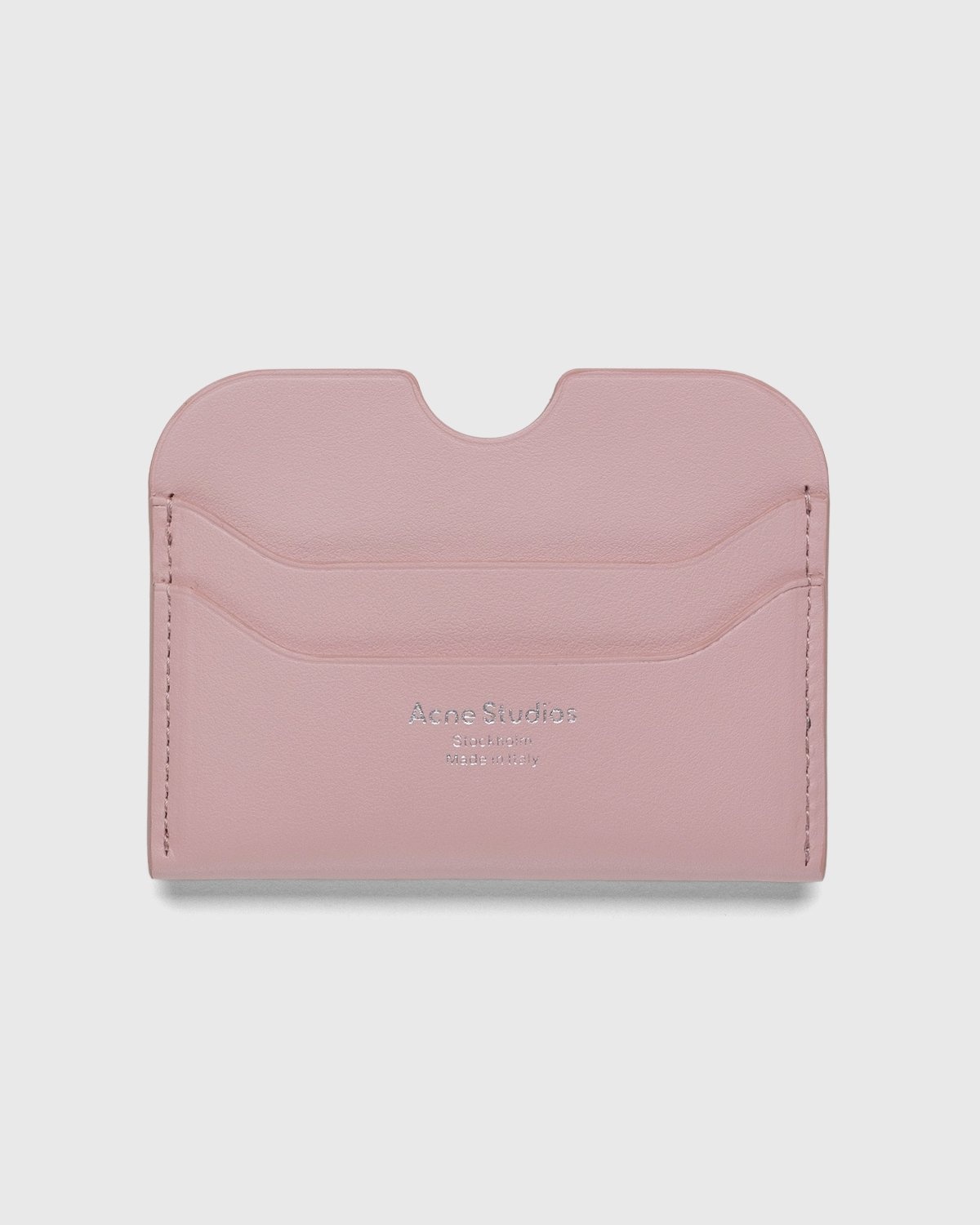 Acne Studios – Leather Card Case Powder Pink - Wallets - Pink - Image 1