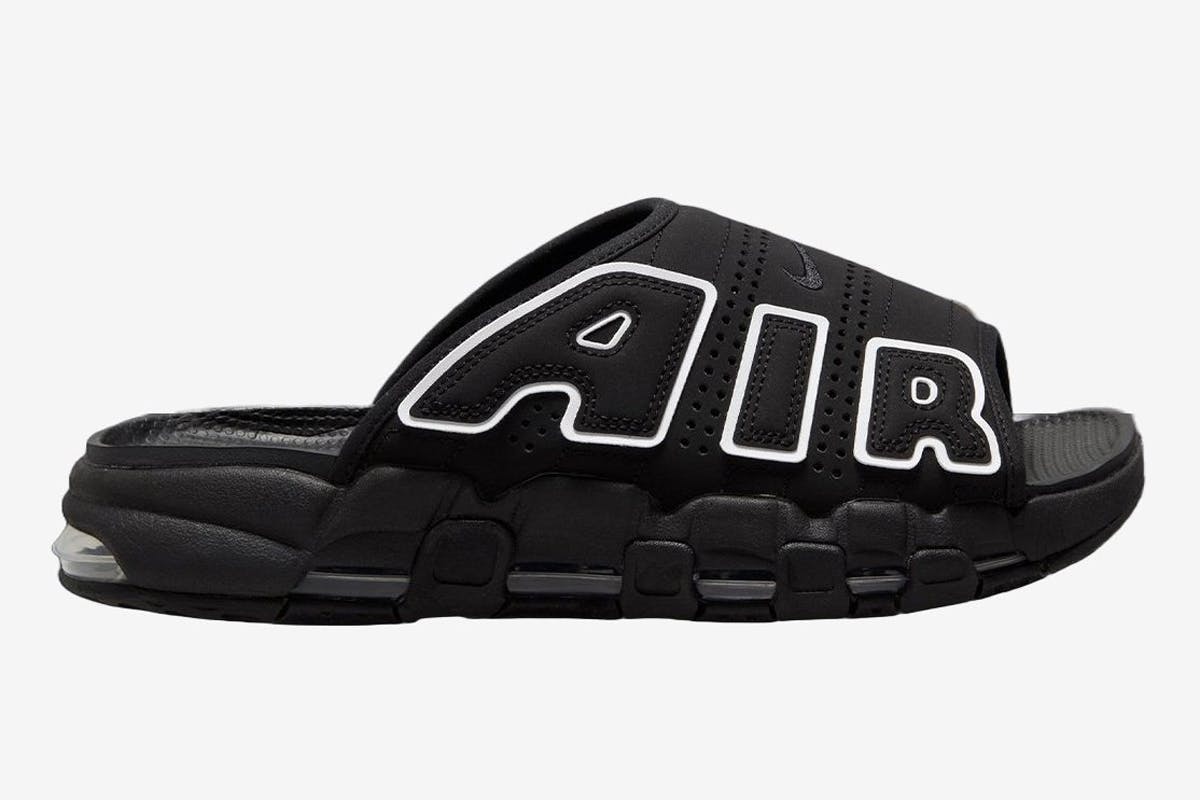 nike air slides black and gold