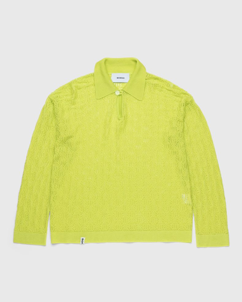 Bonsai – Oversize Knit Longsleeve Polo Yellow