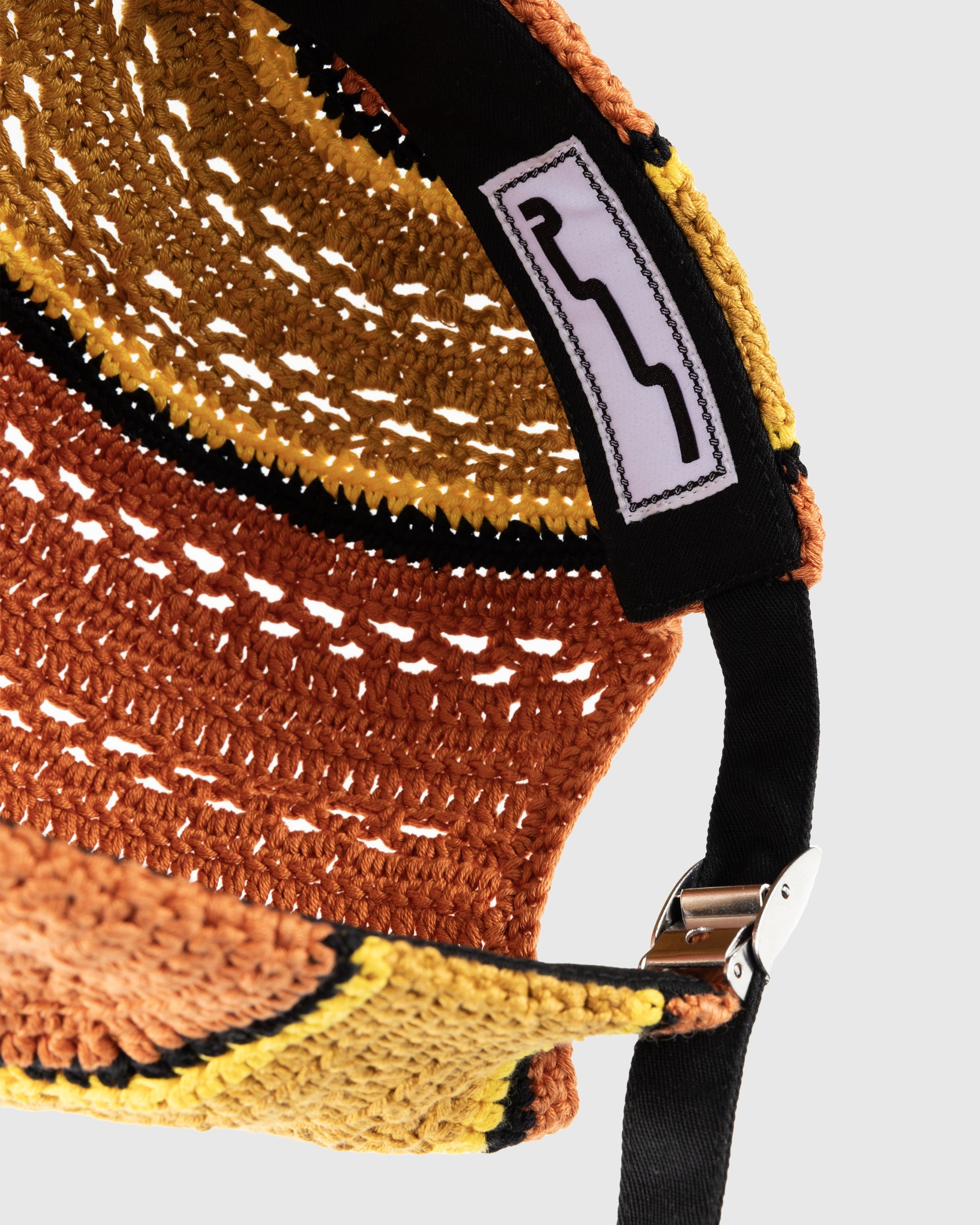 SSU – Crochet Baseball Cap Hobo Burnt Orange - Hats - Orange - Image 5