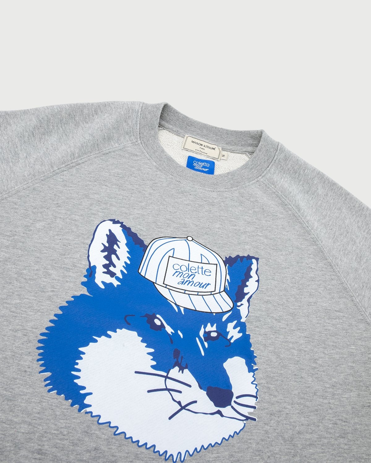 Colette Mon Amour x Maison Kitsune – Crewneck Grey - Sweats - Grey - Image 2