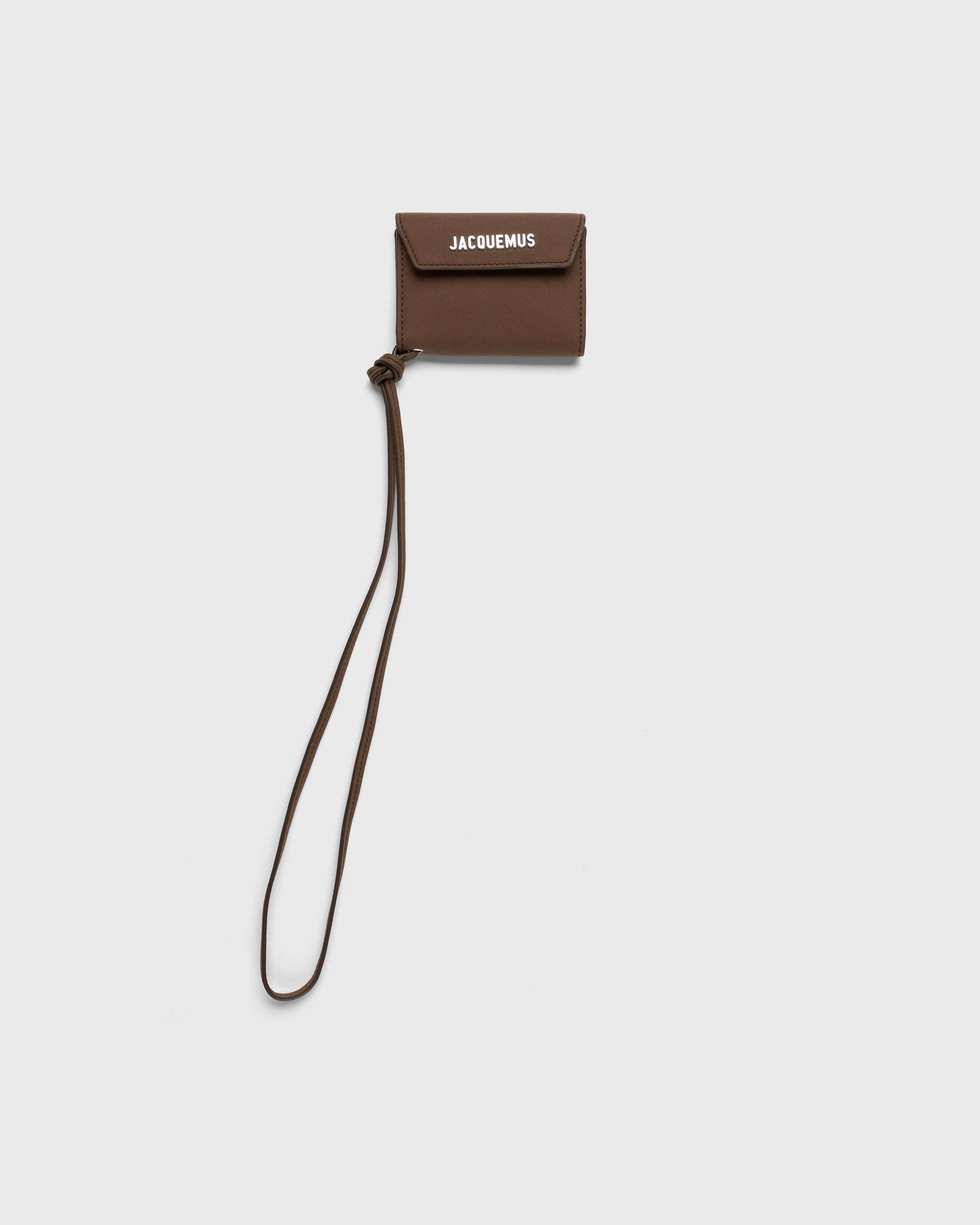 Le Porte Poche Meunier Wallet With A Strap in Black - Jacquemus