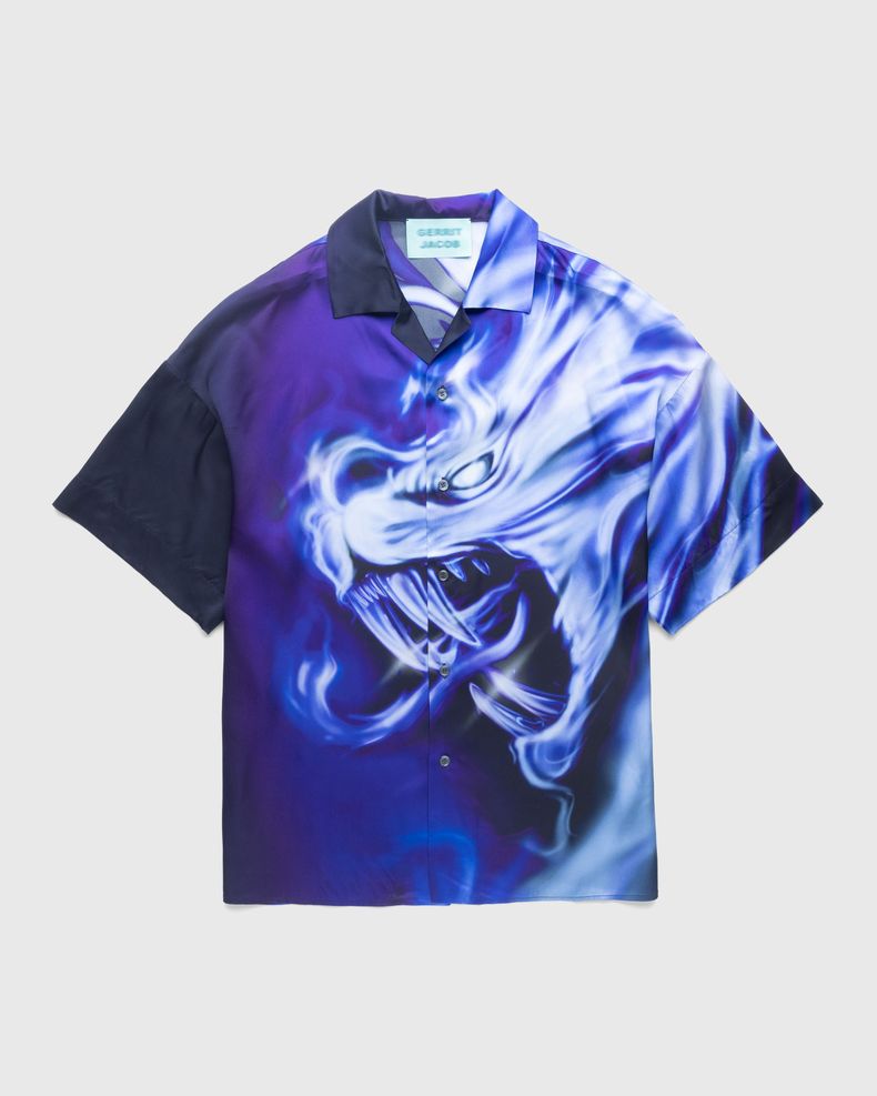 Gerrit Jacob – Satin Printed Shirt Lilac