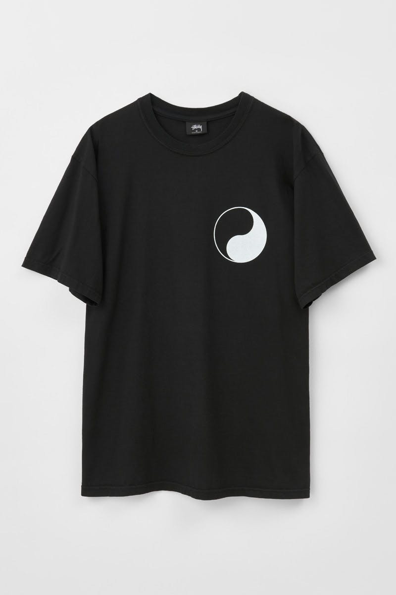 3903632BLAC_OL YIN YANG PIG. DYED TEE_BLACK_FRONT