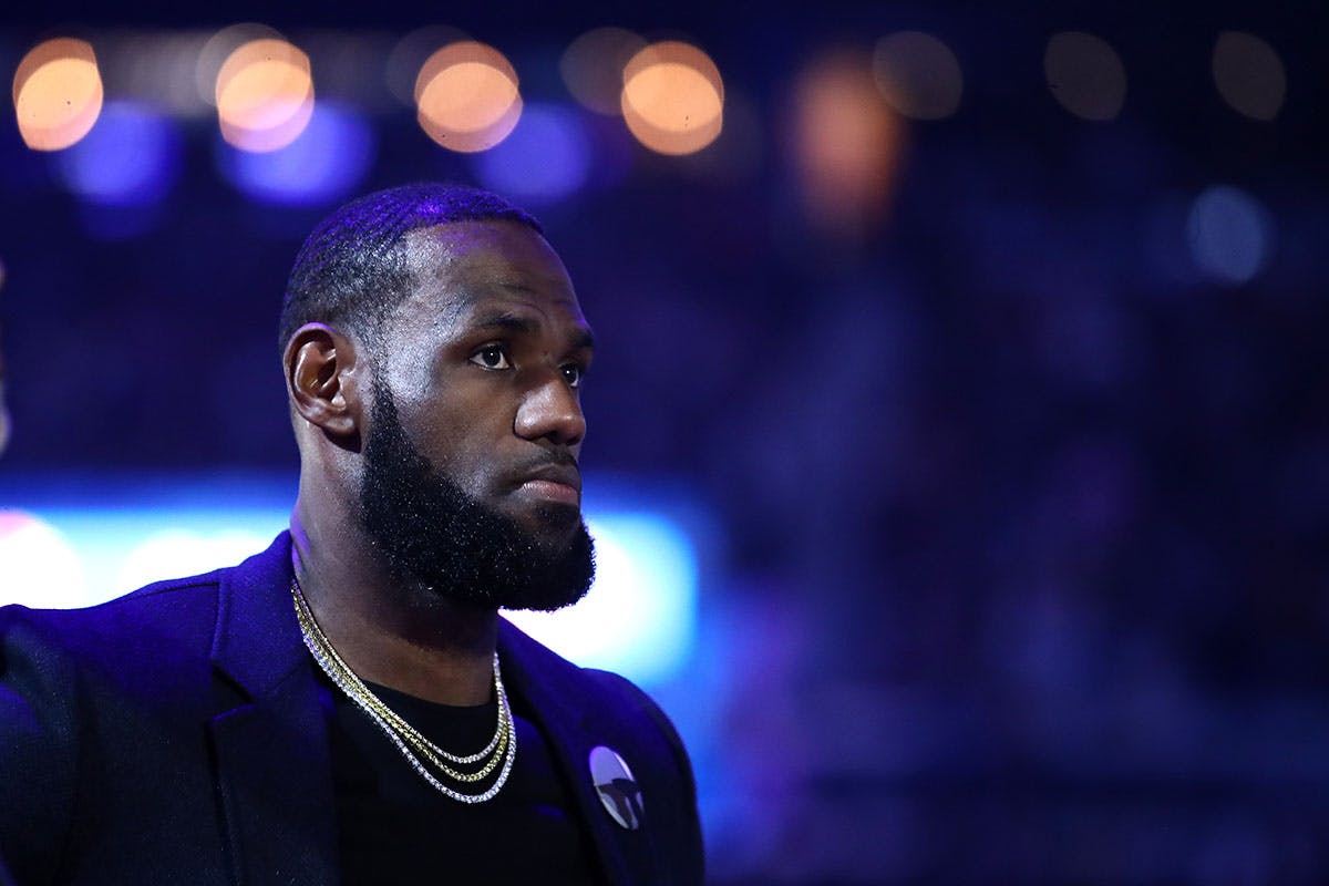 LeBron James #23 of the Los An