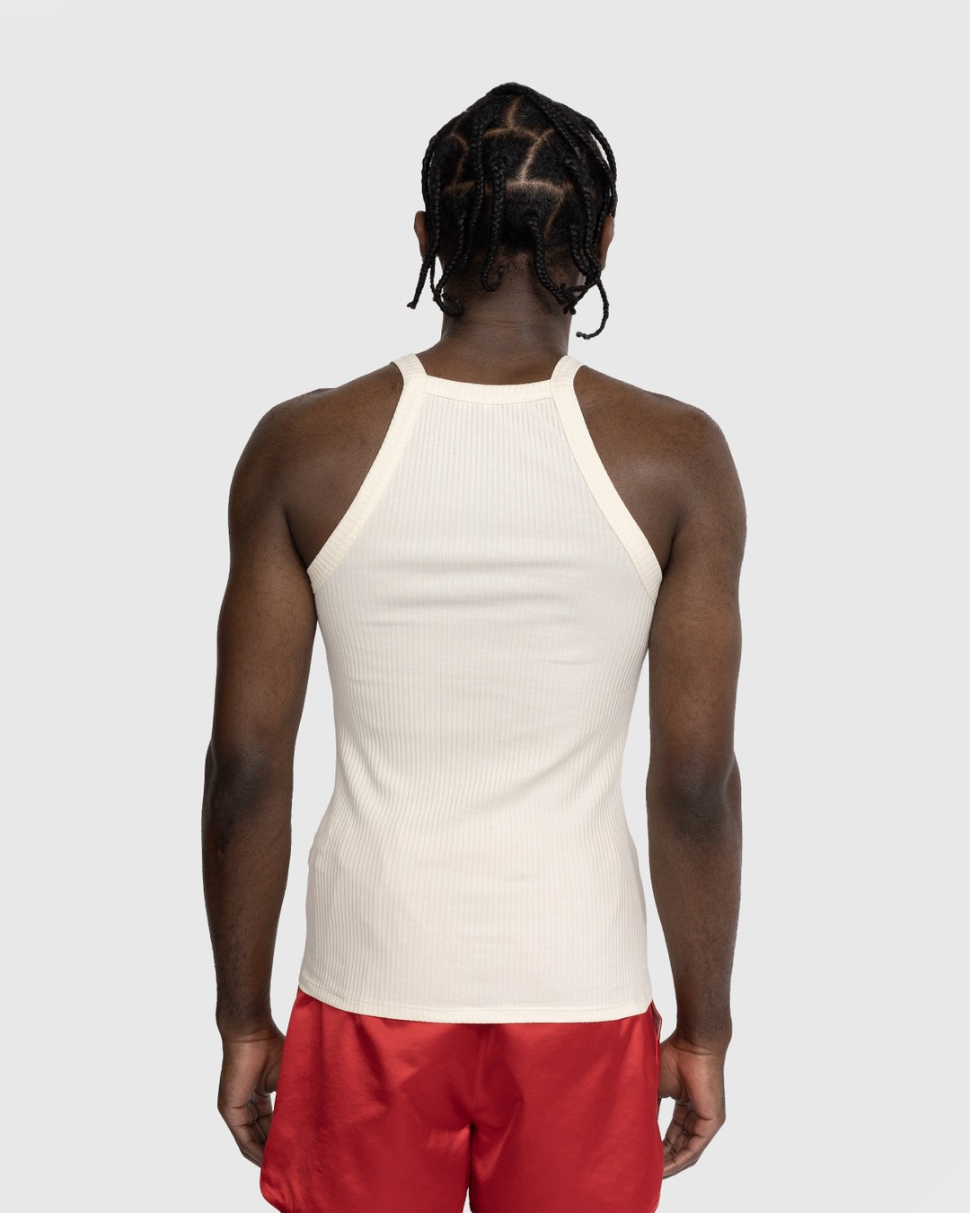 Wales Bonner – Groove Tank - Men Tops - Beige - Image 3