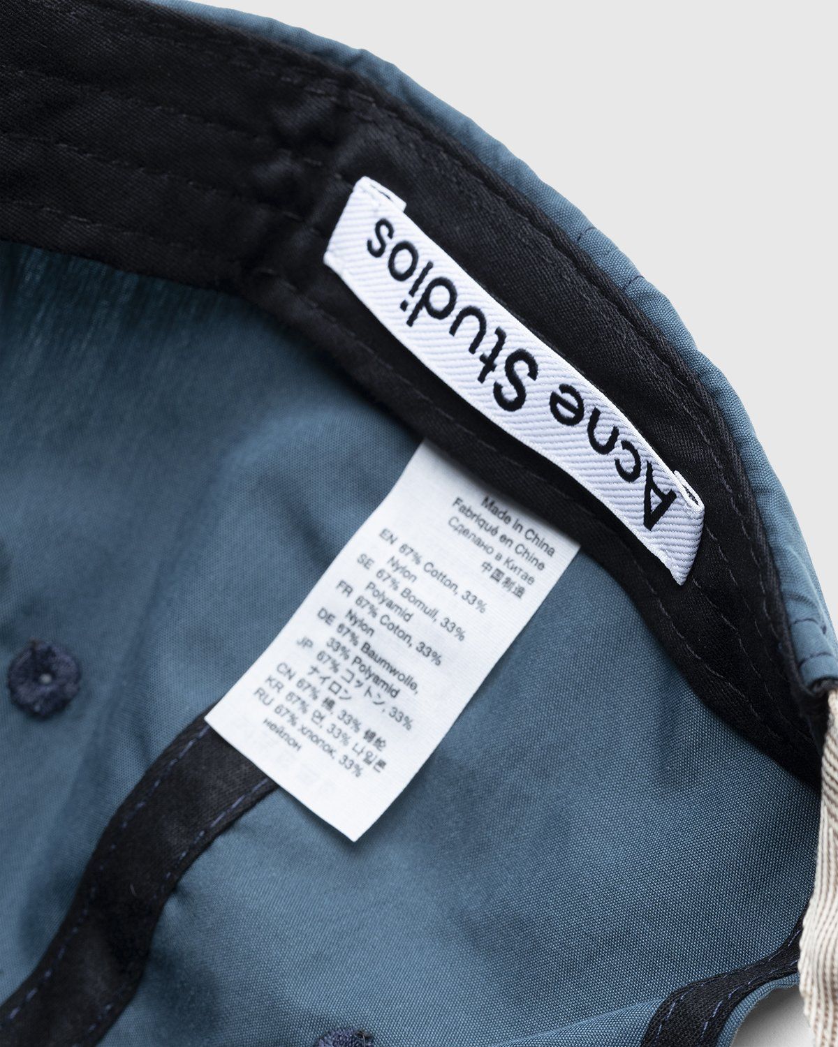 Acne Studios – Baseball Cap Mid Blue - Hats - Blue - Image 5