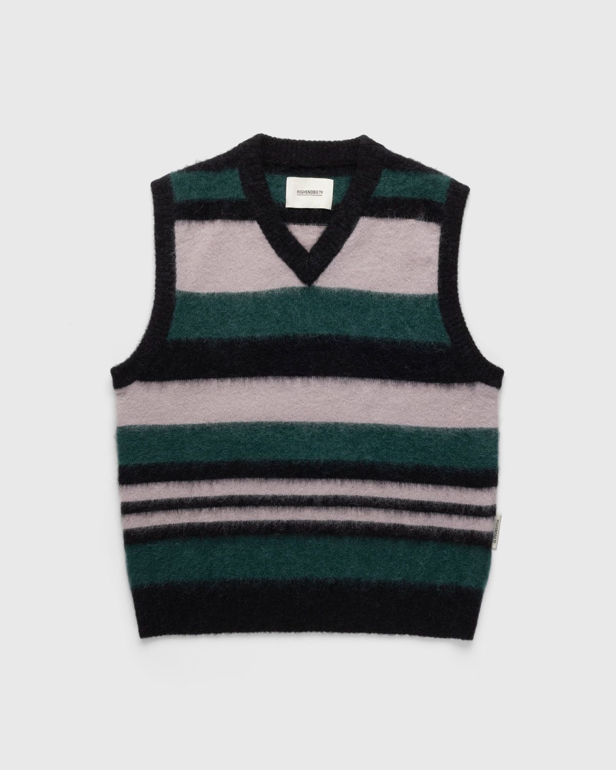 Highsnobiety – Alpaca Gradient Sweater Vest Pink/Green - Knitwear - Multi - Image 1