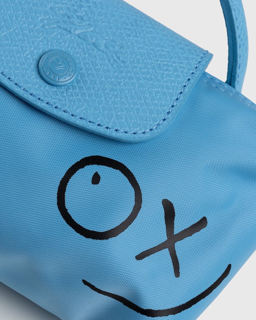 Longchamp x André Saraiva – Le Pliage André Pouch Blue - Bags - Blue - Image 5