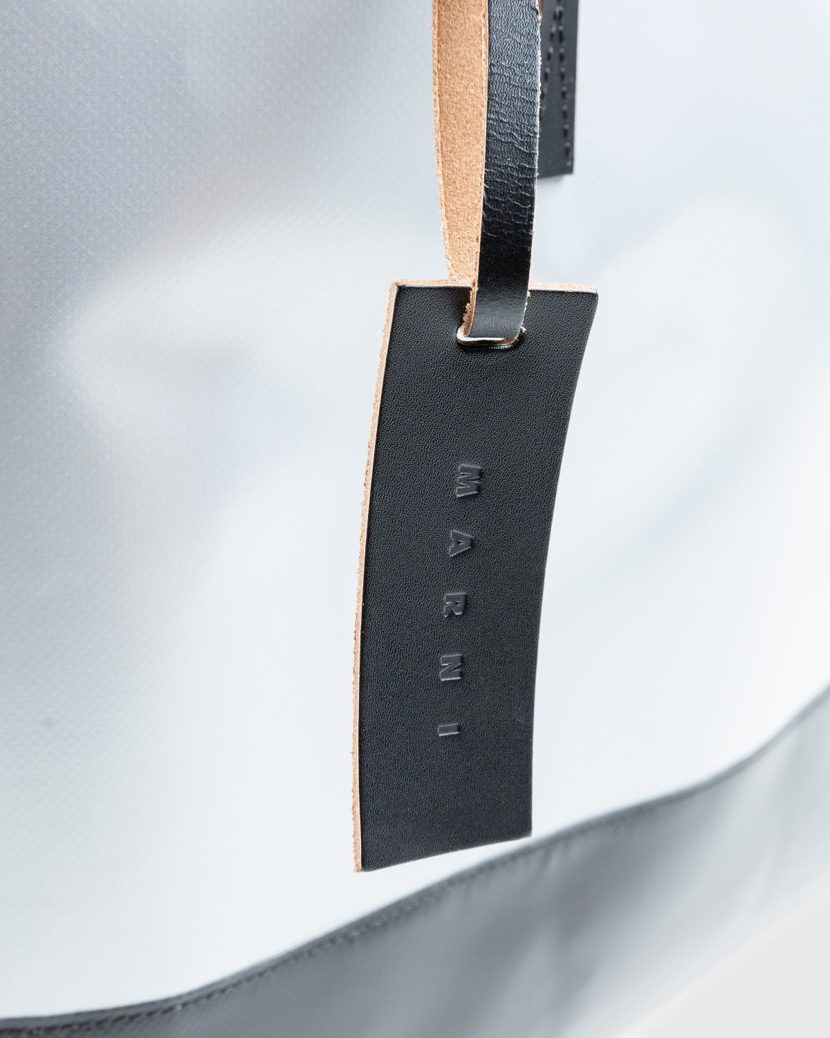 Marni – Tribeca Two-Tone Tote Bag Light Grey - Bags - White/Black - Image 5