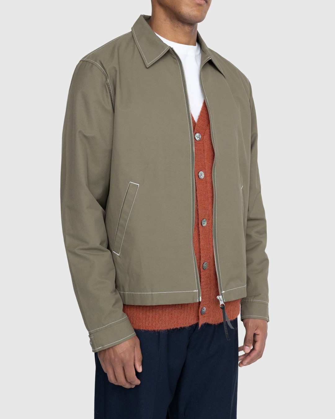 Highsnobiety – Brushed Nylon Jacket Olive - Outerwear - Green - Image 3