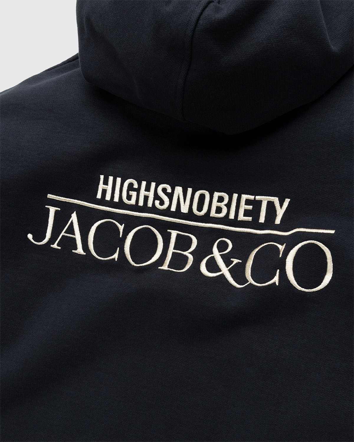 Jacob & Co. x Highsnobiety – Logo Fleece Hoodie Black - Sweats - Black - Image 3