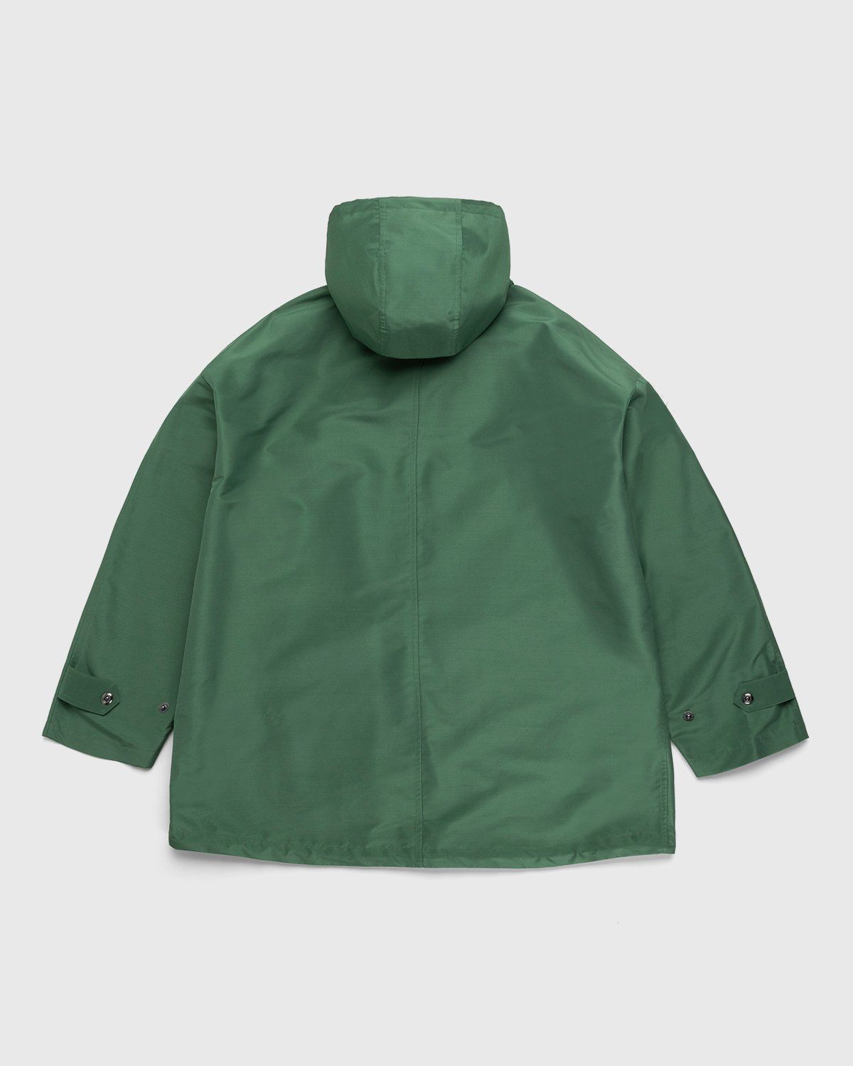 Auralee – Silk Polyester Hooded Jacket Green - Outerwear - Green - Image 2